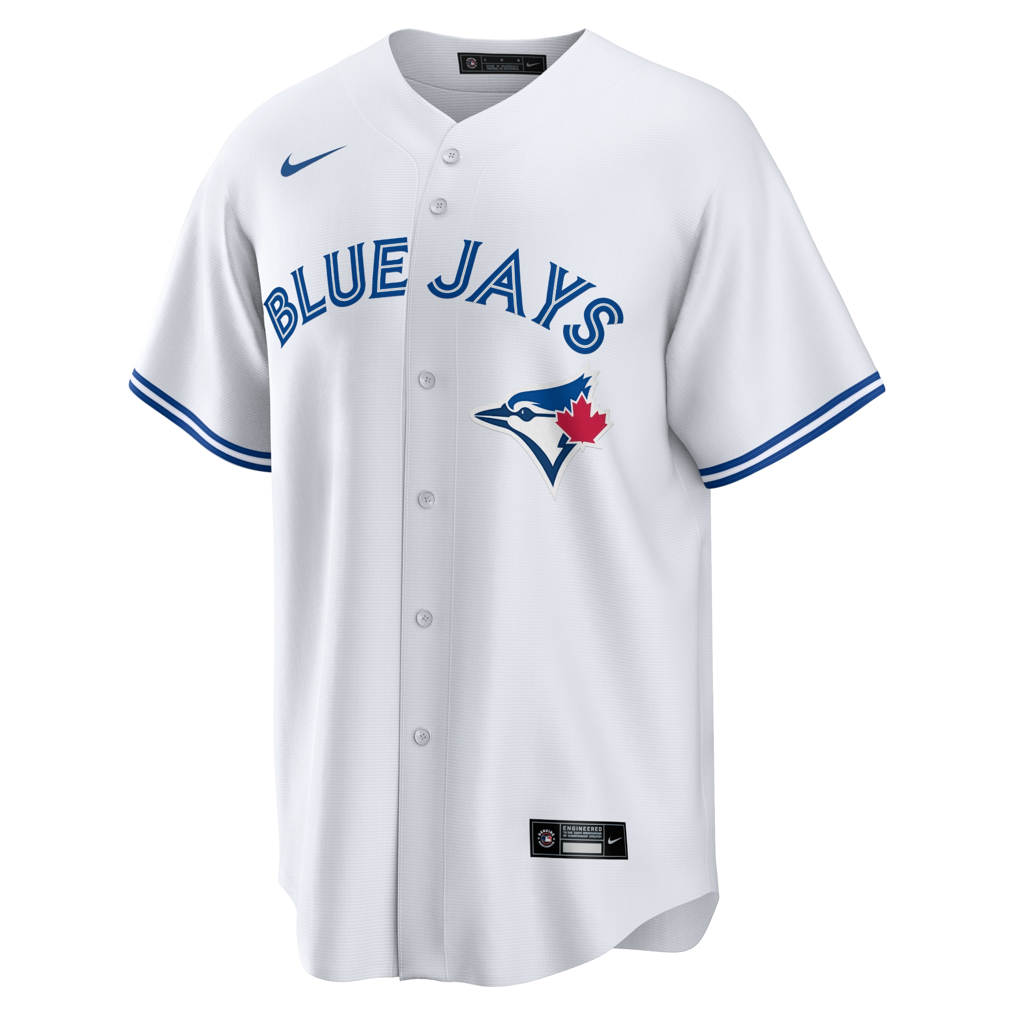 Toronto Blue Jays Home Replica Team Jersey - White - angle 4