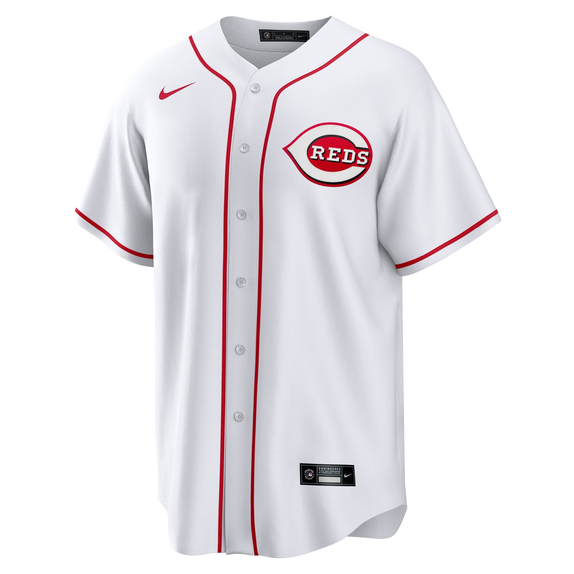 Will Benson Cincinnati Reds Home Replica Jersey - White - angle 4
