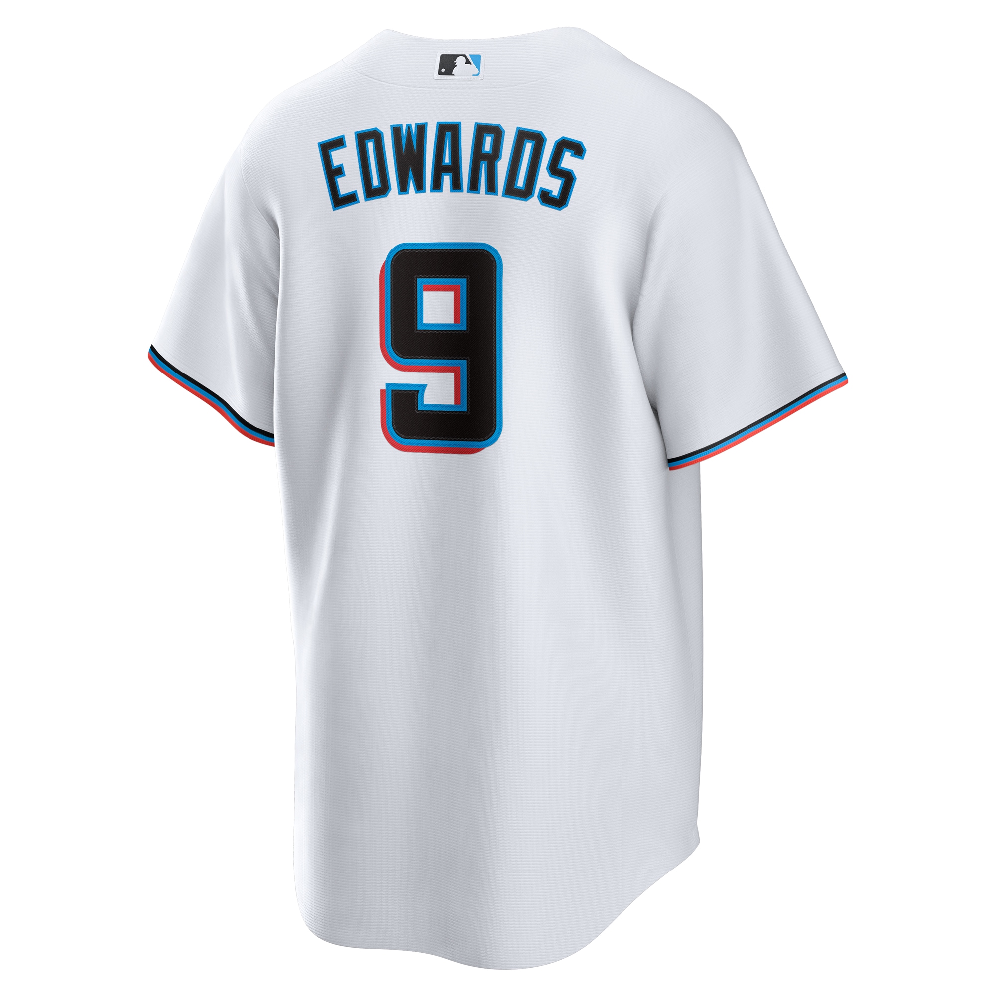 Xavier Edwards Miami Marlins Home Replica Jersey - White - angle 5