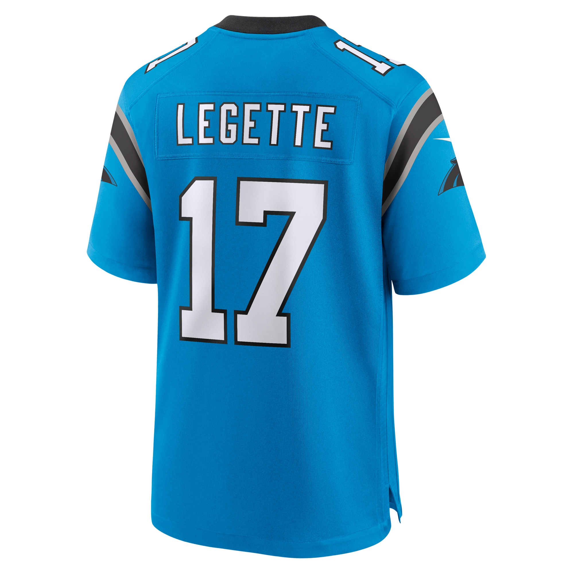 Xavier Legette Carolina Panthers Nike Alternate Game Jersey - Blue - angle 4