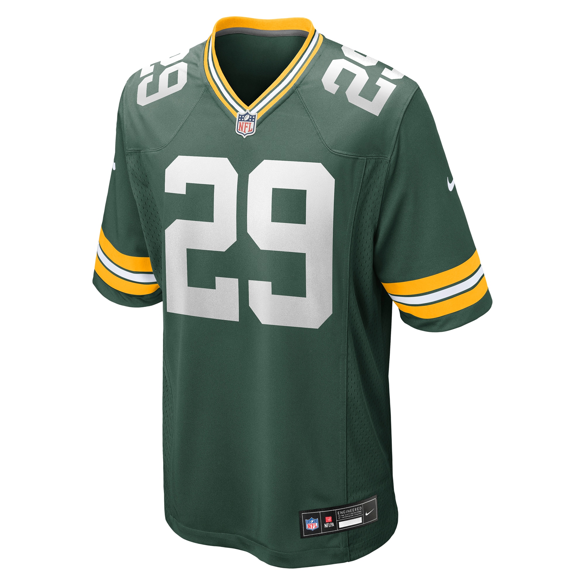 Xavier McKinney Green Bay Packers Team Game Jersey - Green - angle 4