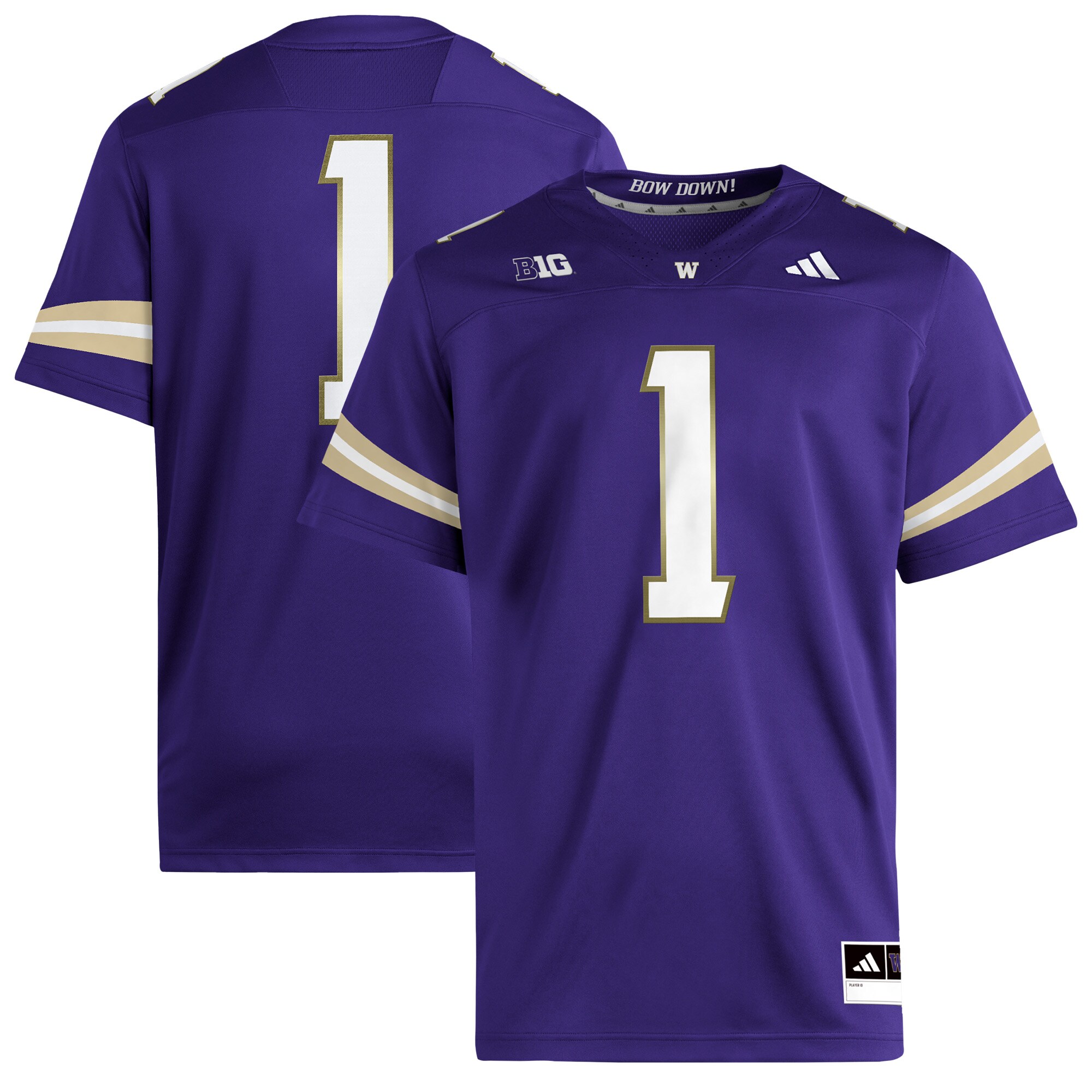 Washington Huskies Premier Jersey - Purple - angle 2