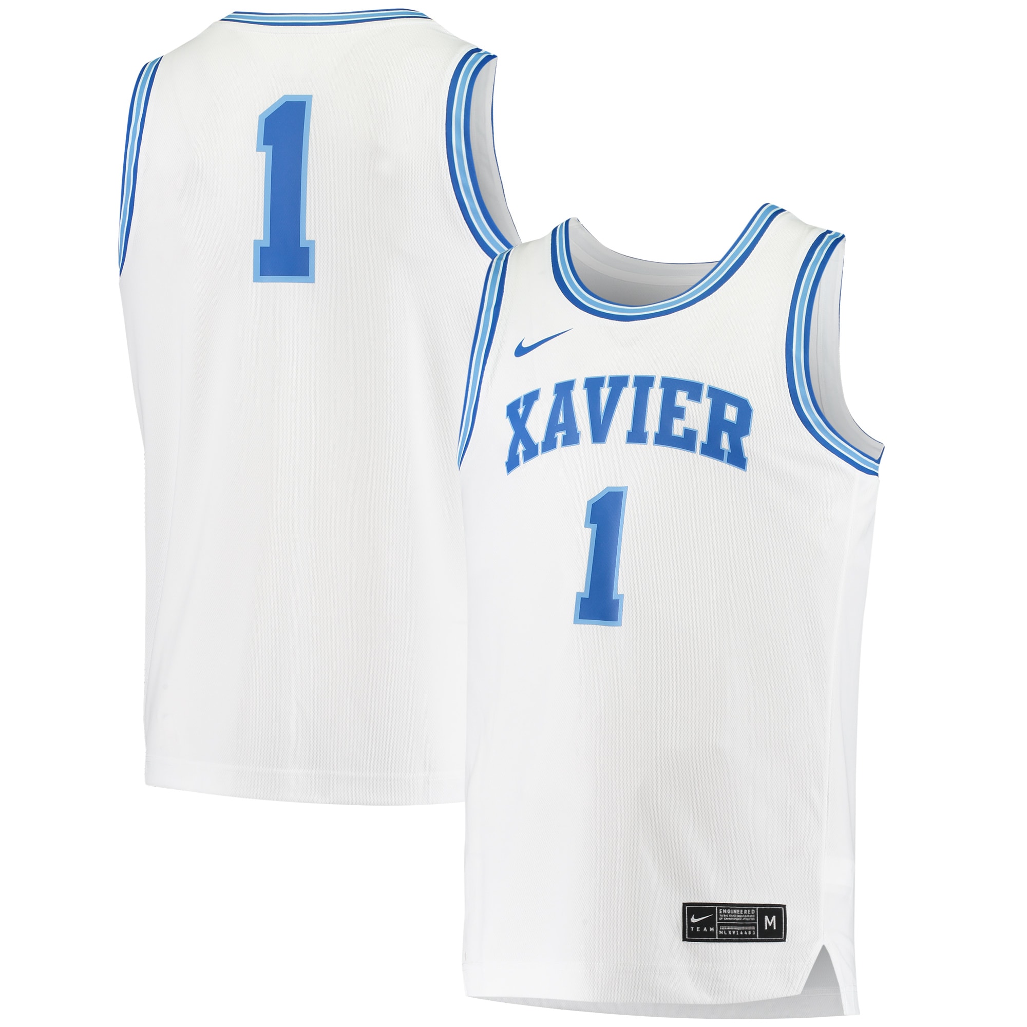 Xavier Musketeers NBA Jersey - White | FanWearStyle