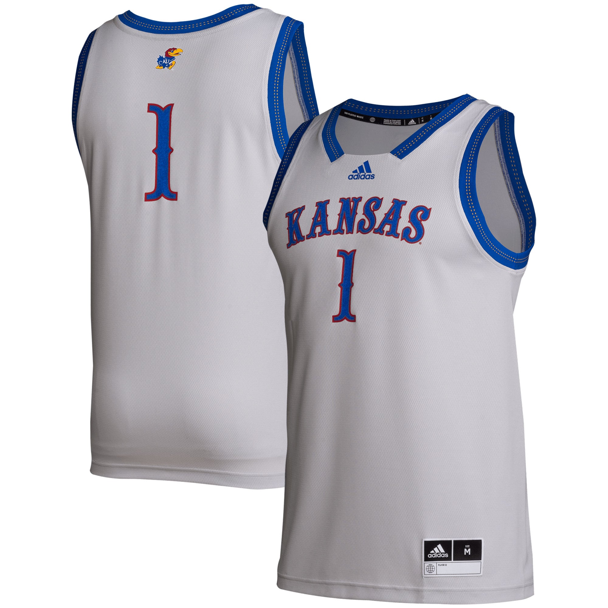 Kansas Jayhawks NCAA Jersey - Gray | FanWearStyle