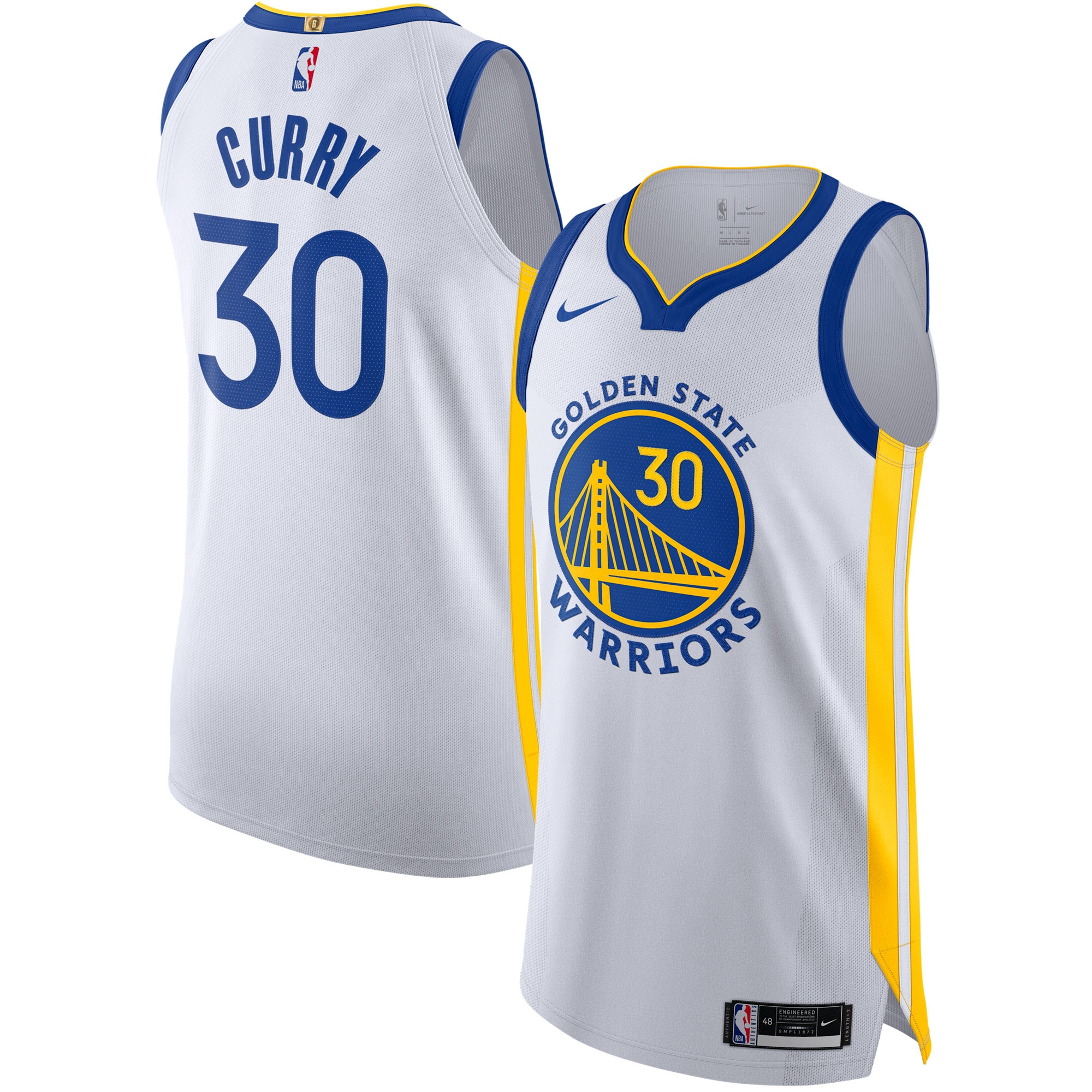 Stephen Curry #30 Golden State Warriors NBA Jersey - White | FanWearStyle