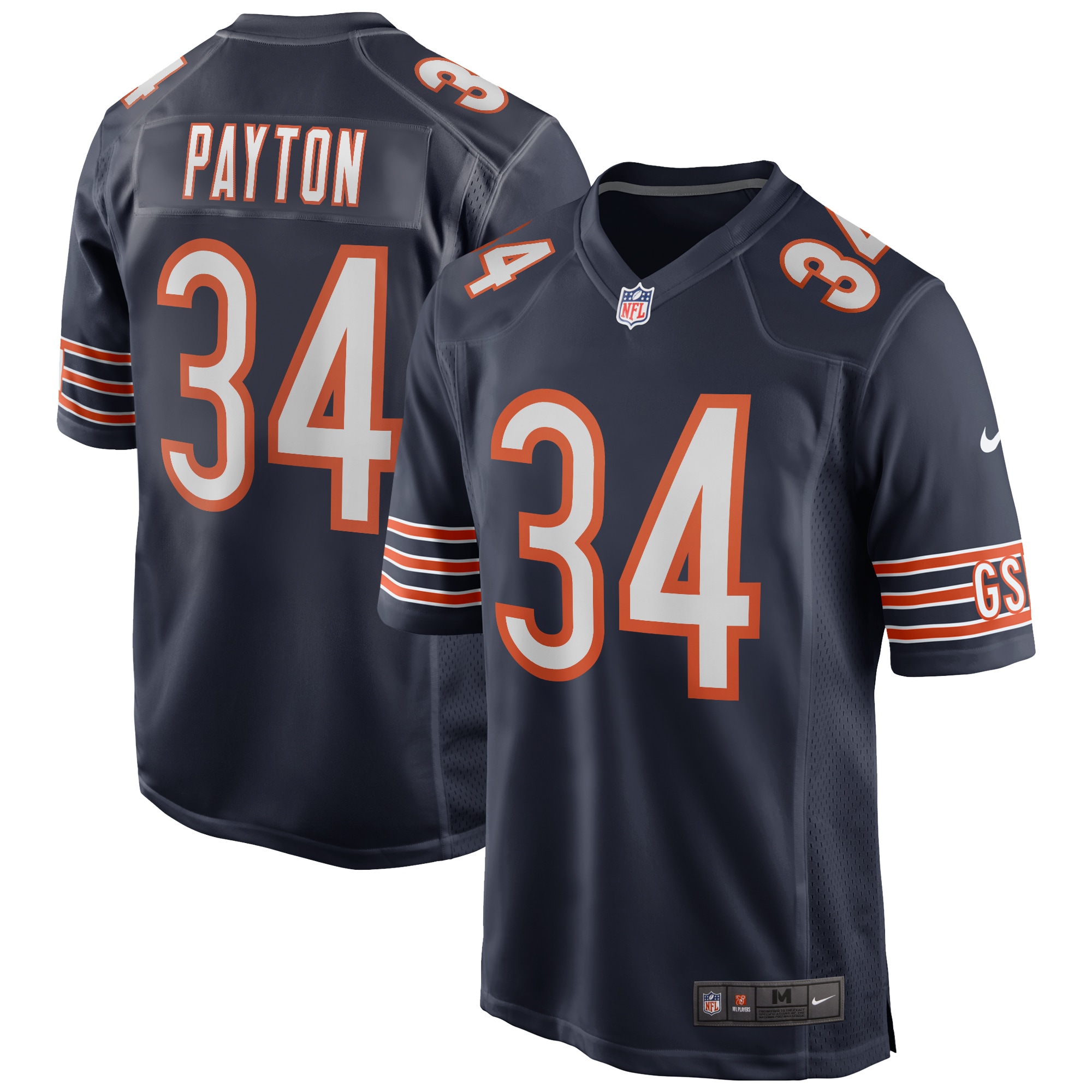 Walter Payton Chicago Bears NFL Jersey - Navy | FanWearStyle