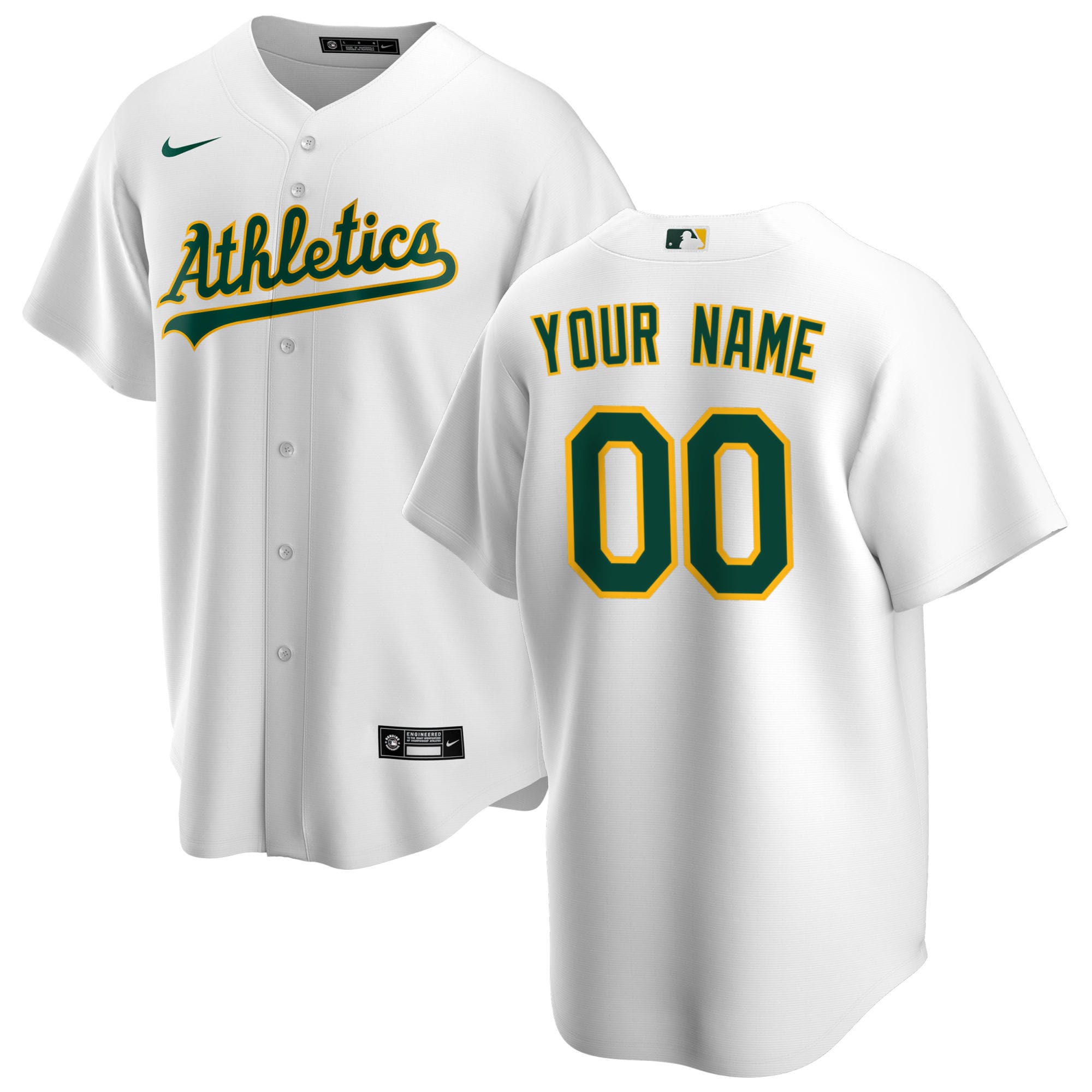 Athletics Home Jersey - White | FanWearStyle