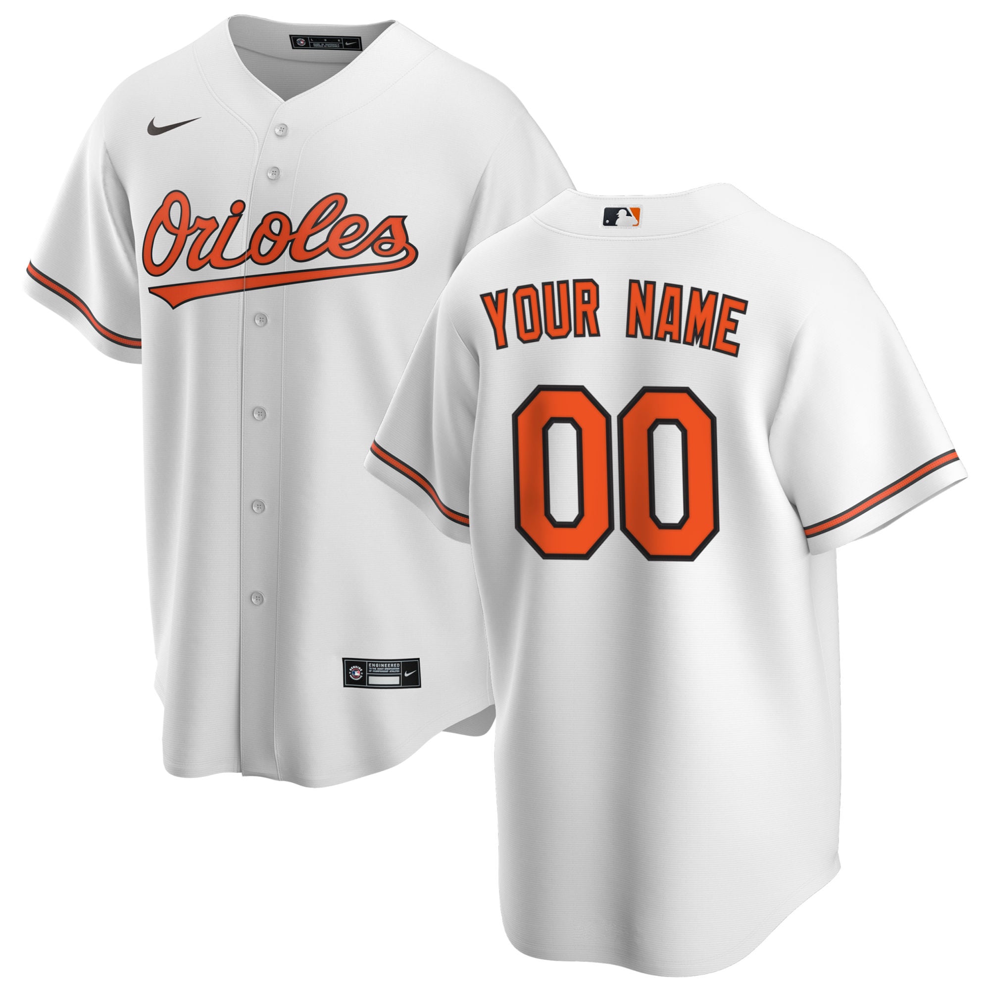 Baltimore Orioles Home MLB Jersey - White | FanWearStyle