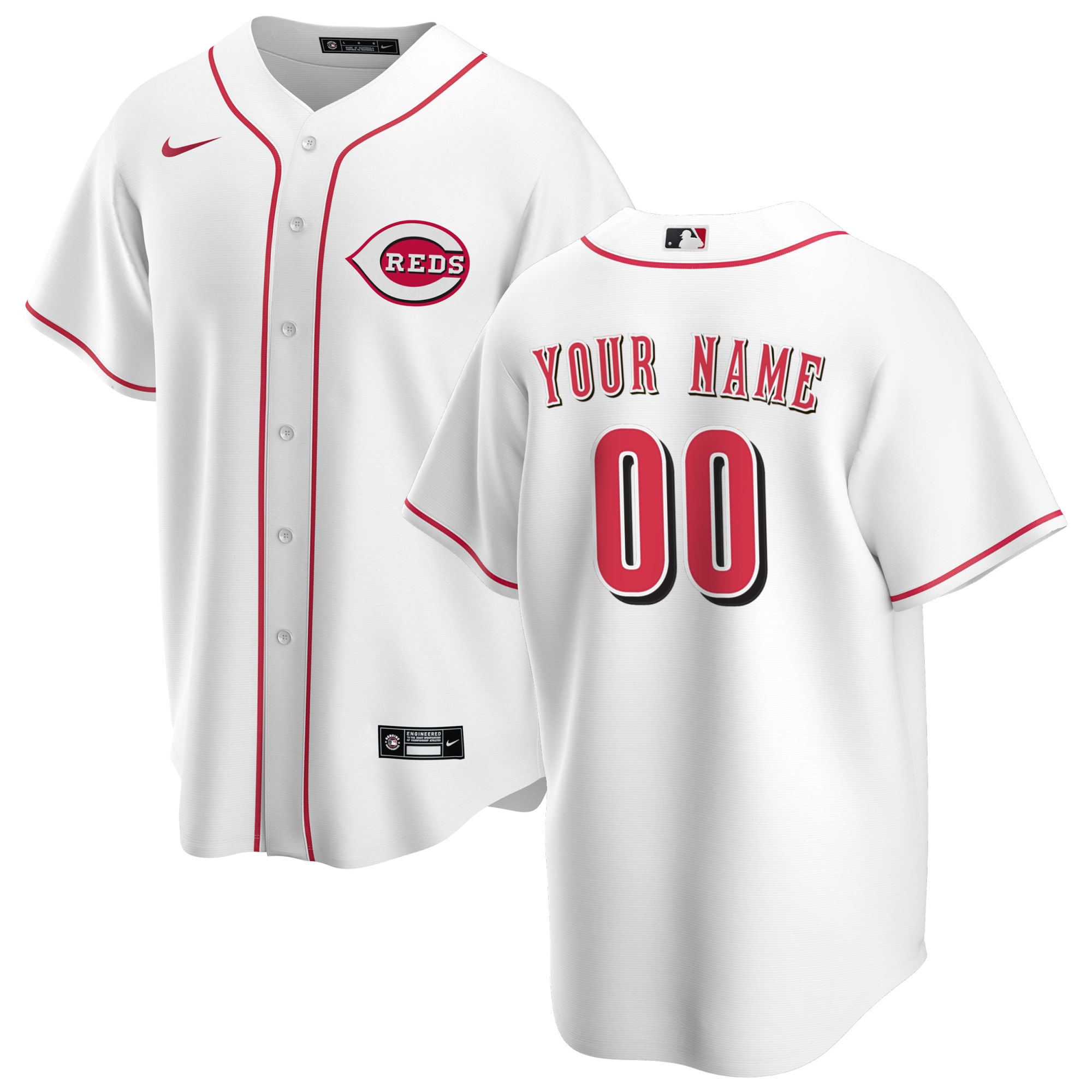 Cincinnati Reds Home MLB Jersey - White | FanWearStyle