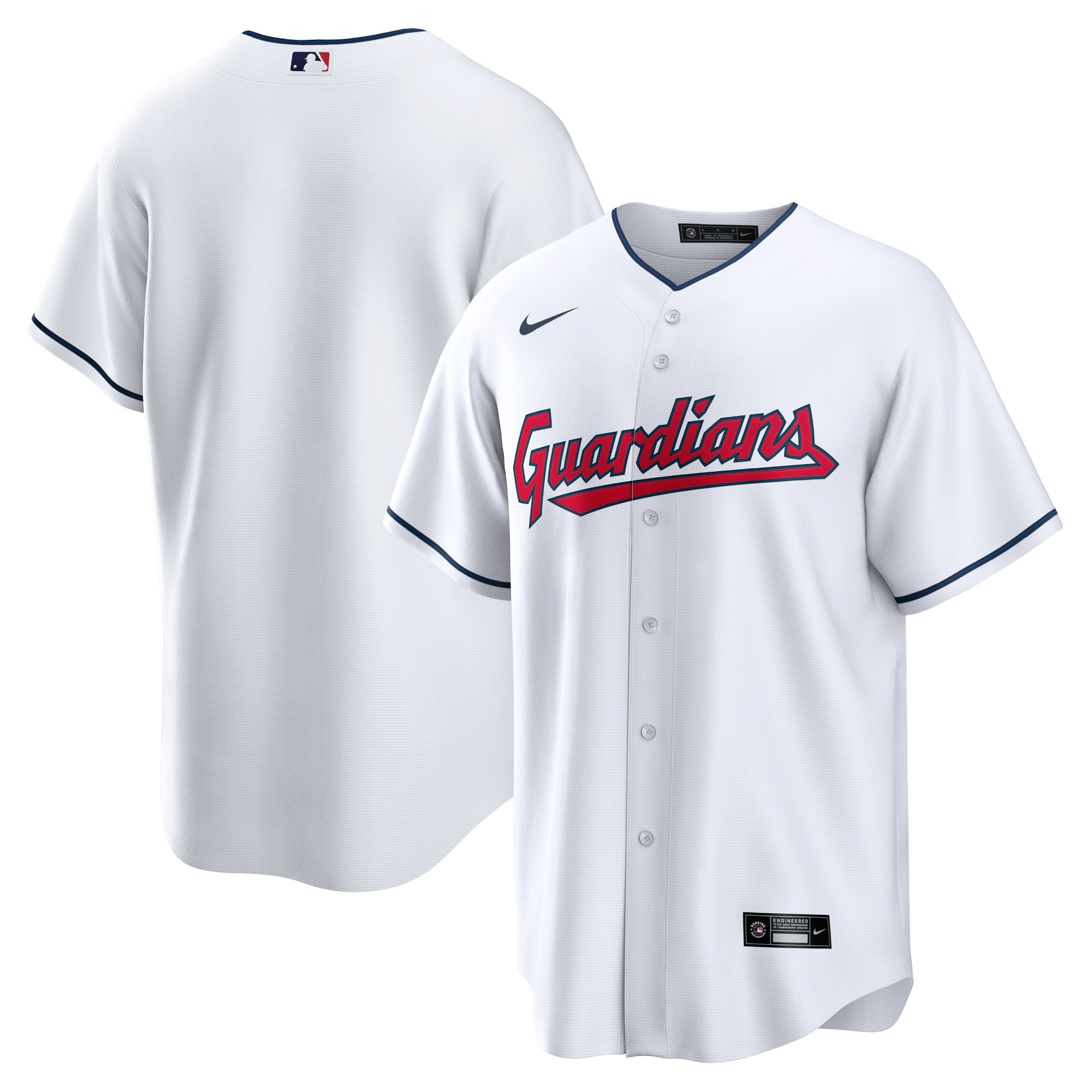 Cleveland Guardians Home MLB Jersey - White | FanWearStyle