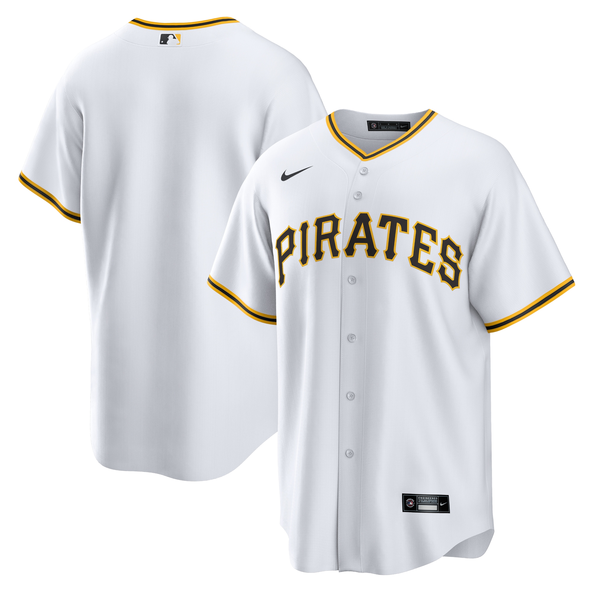 Pittsburgh Pirates Home MLB Jersey - White | FanWearStyle