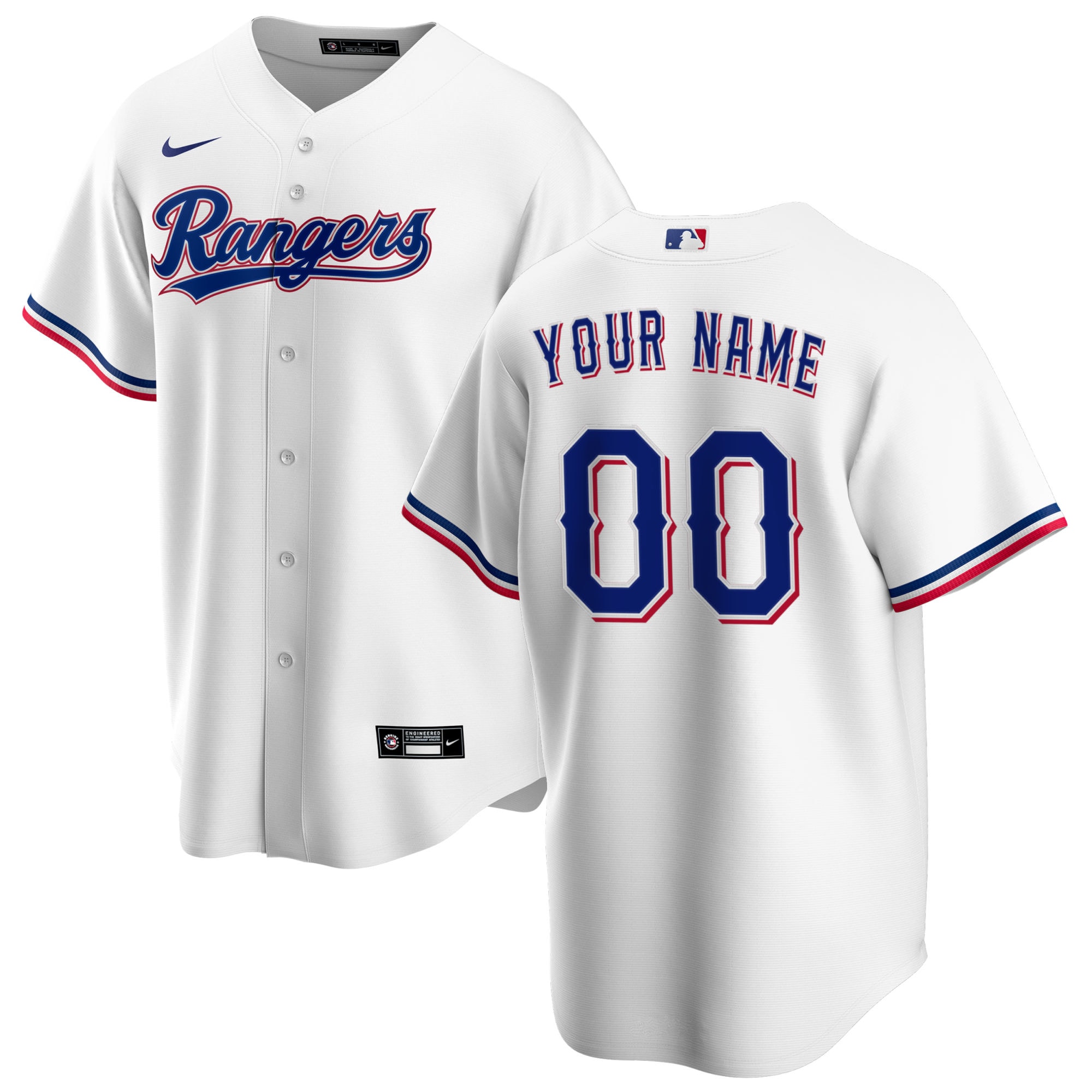 Texas Rangers Home MLB Jersey - White | FanWearStyle