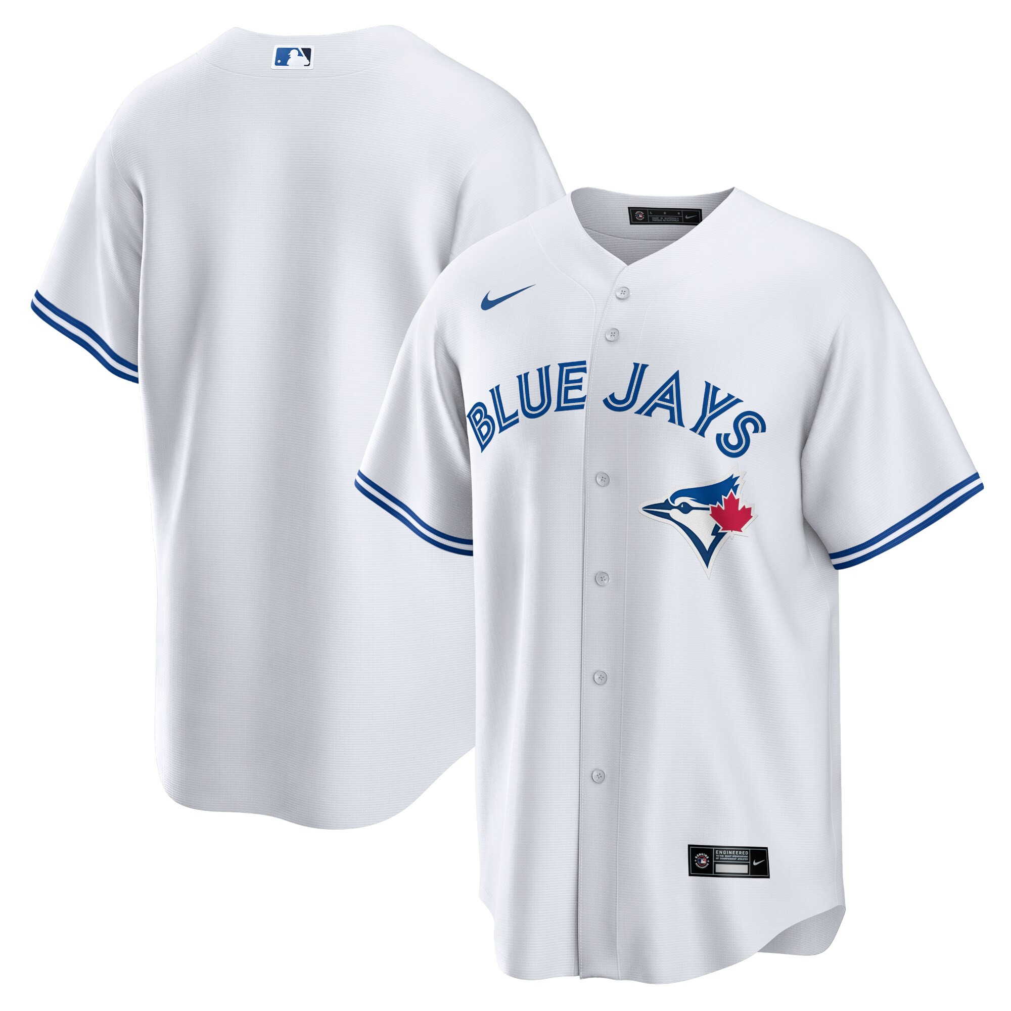 Toronto Blue Jays Home Replica Team Jersey - White - angle 2