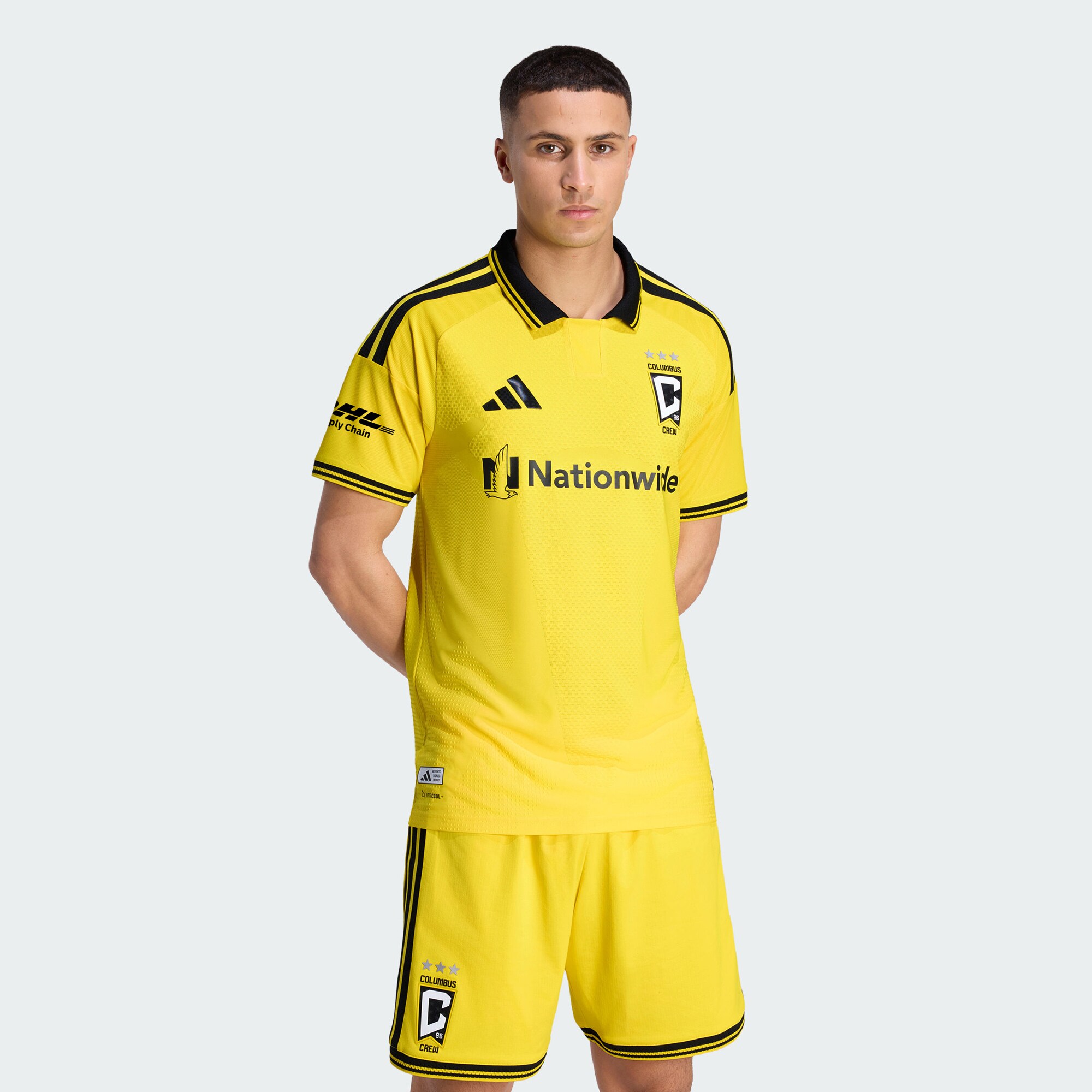 Columbus Crew 2026 The Crafted for Excellence Kit On-Field Patch Jersey - Yellow - angle 3