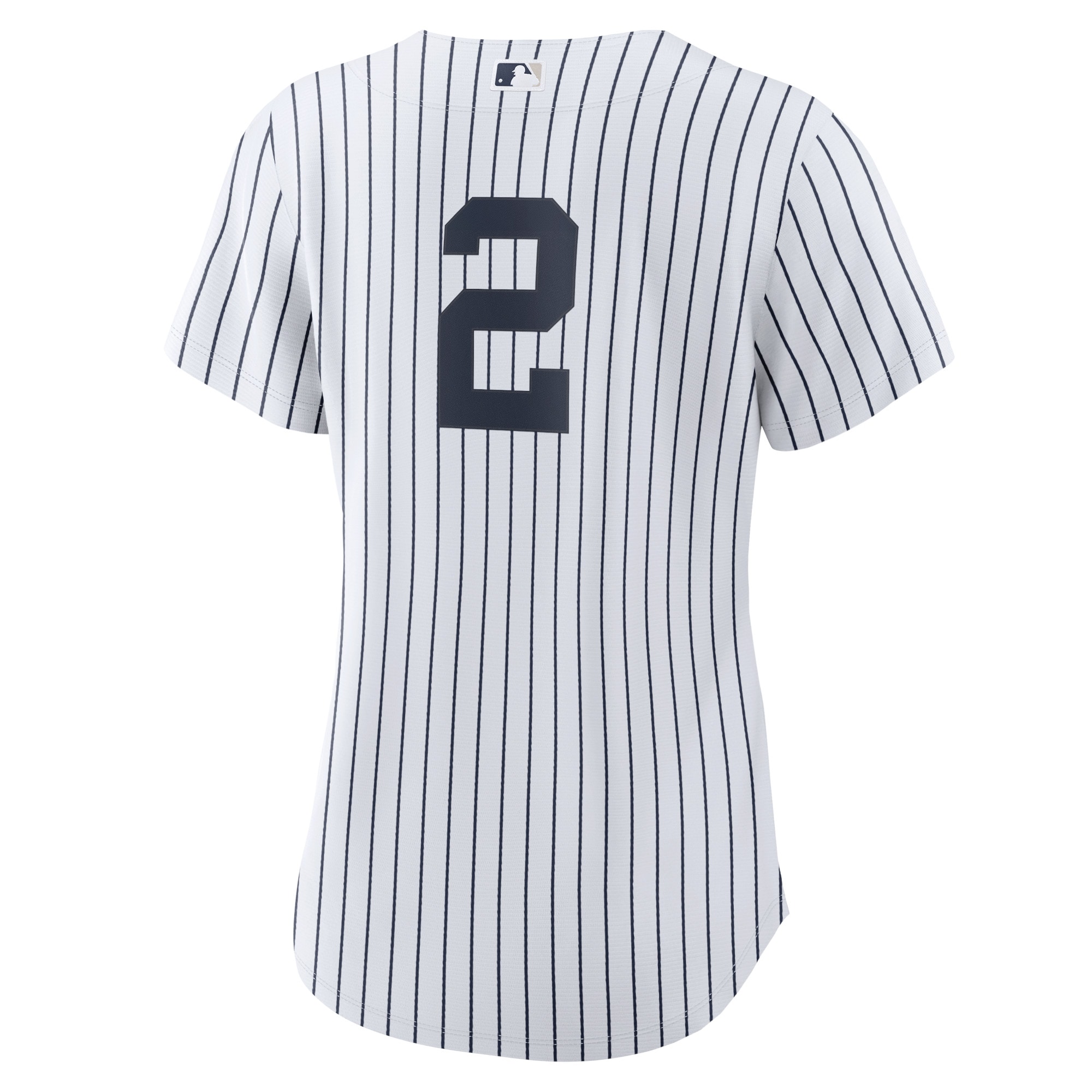 Derek Jeter New York Yankees Women's Home Replica Player Jersey - White/Navy - angle 5