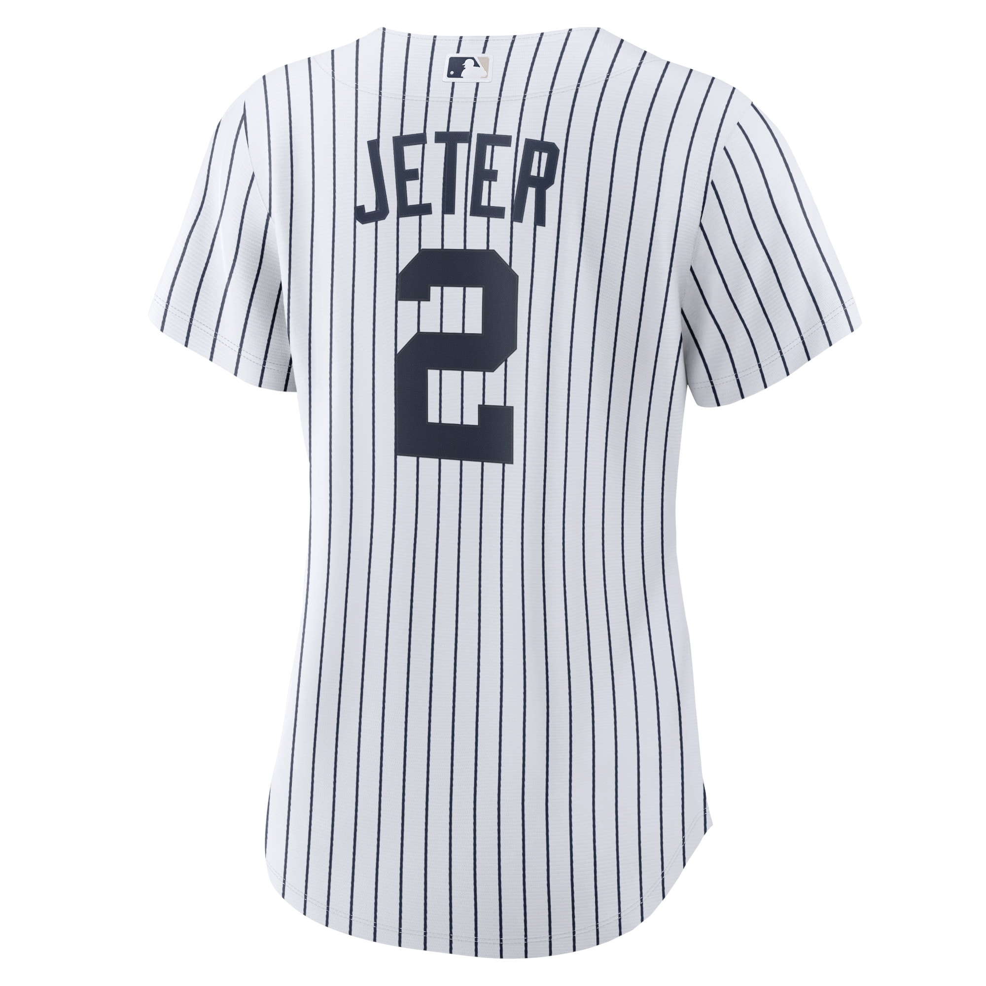 Derek Jeter New York Yankees Women's Home Replica Player Name Jersey - White/Navy - angle 5