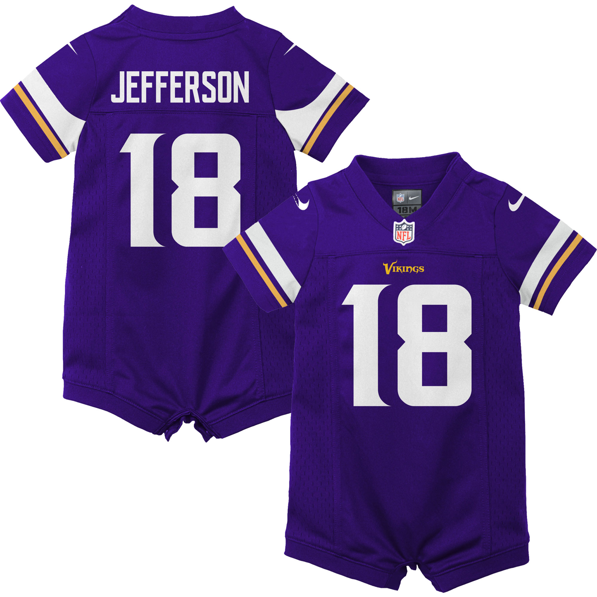 Justin Jefferson #18 Minnesota Vikings NFL Jersey - Purple | FanWearStyle