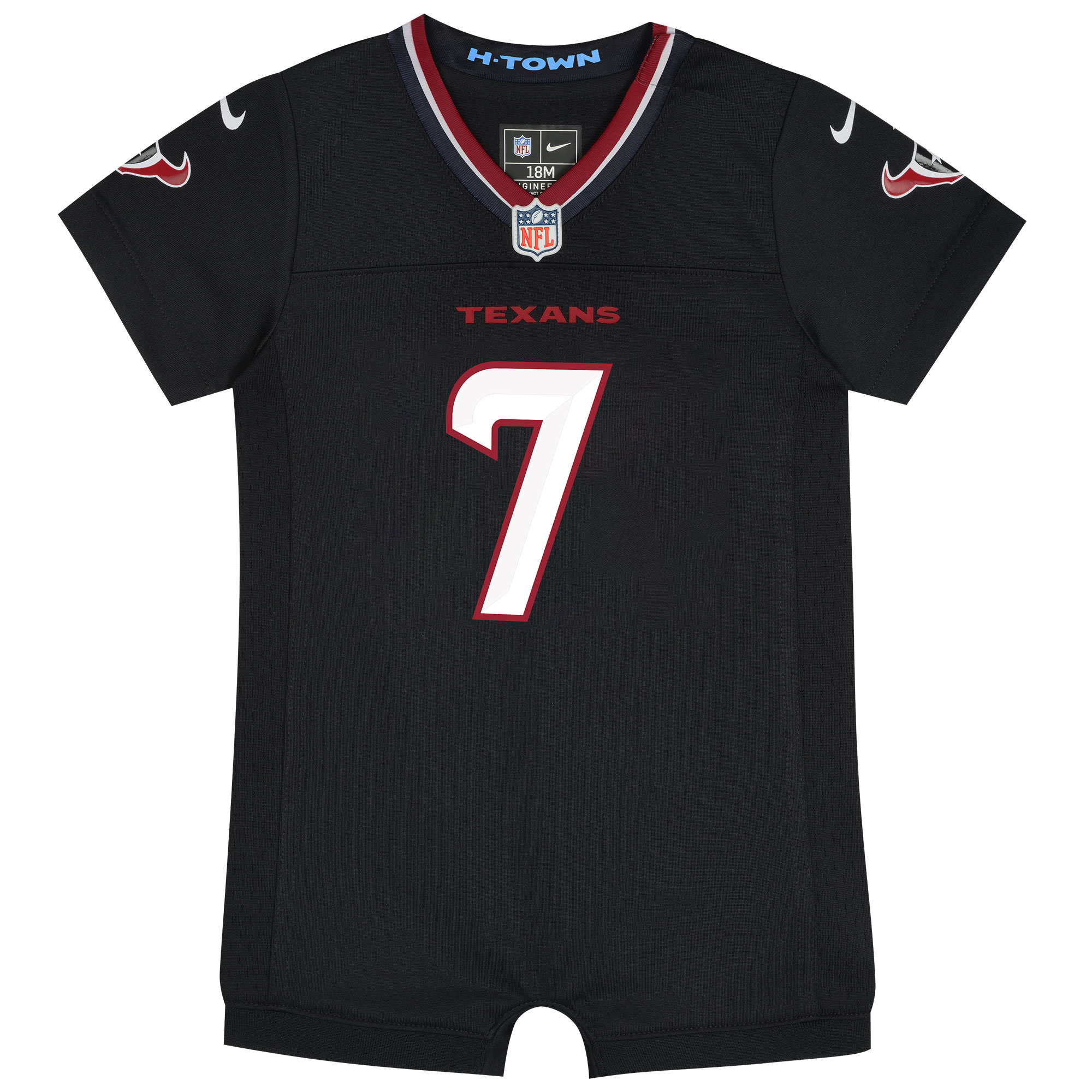 C.J. Stroud #7 Houston Texans Newborn Romper Game Jersey - Navy - angle 4