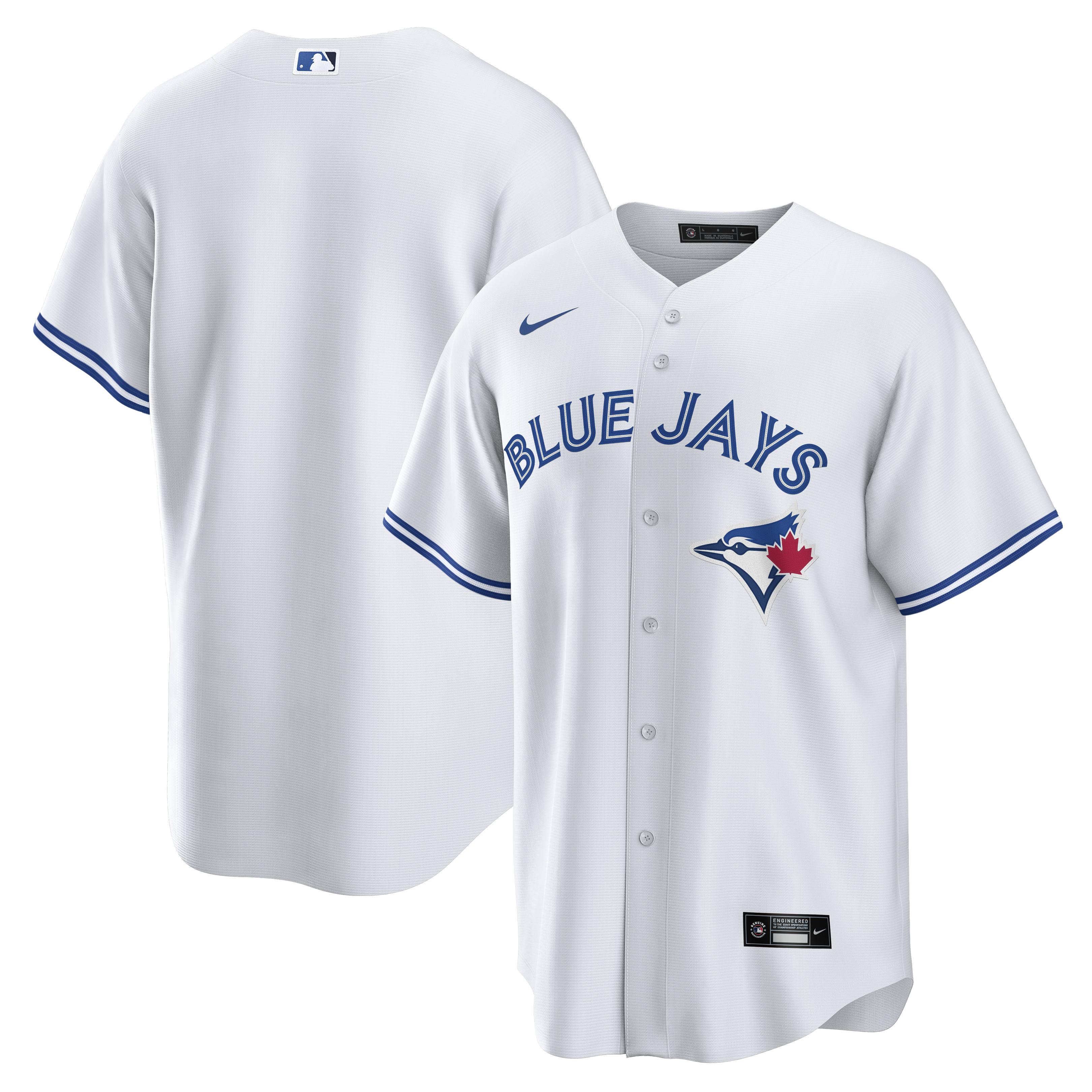 Toronto Blue Jays Home Big & Tall Replica Jersey - White - angle 3