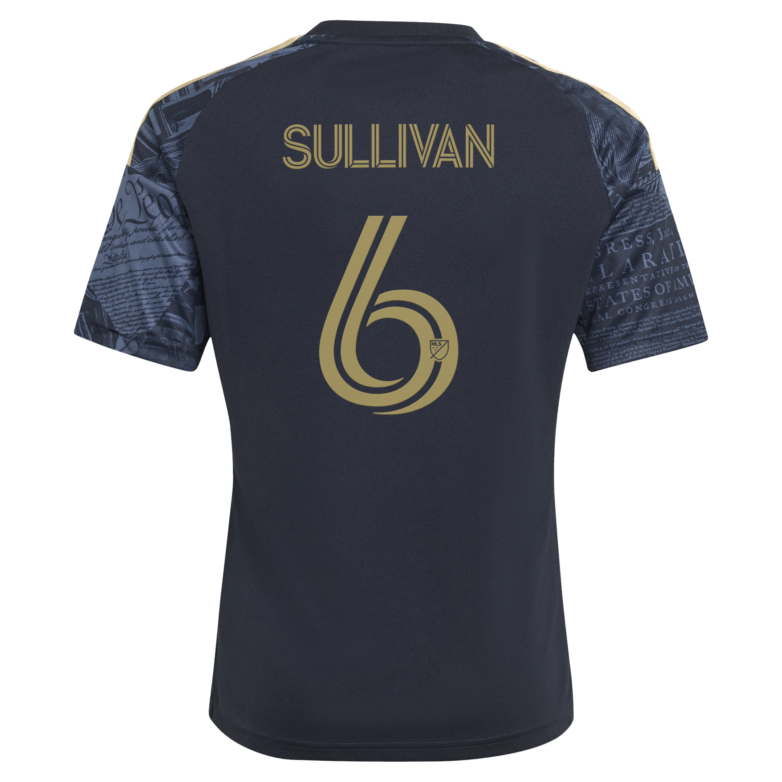 Cavan Sullivan Philadelphia Union Youth 2026 1776 Kit Replica Jersey - Navy - angle 5