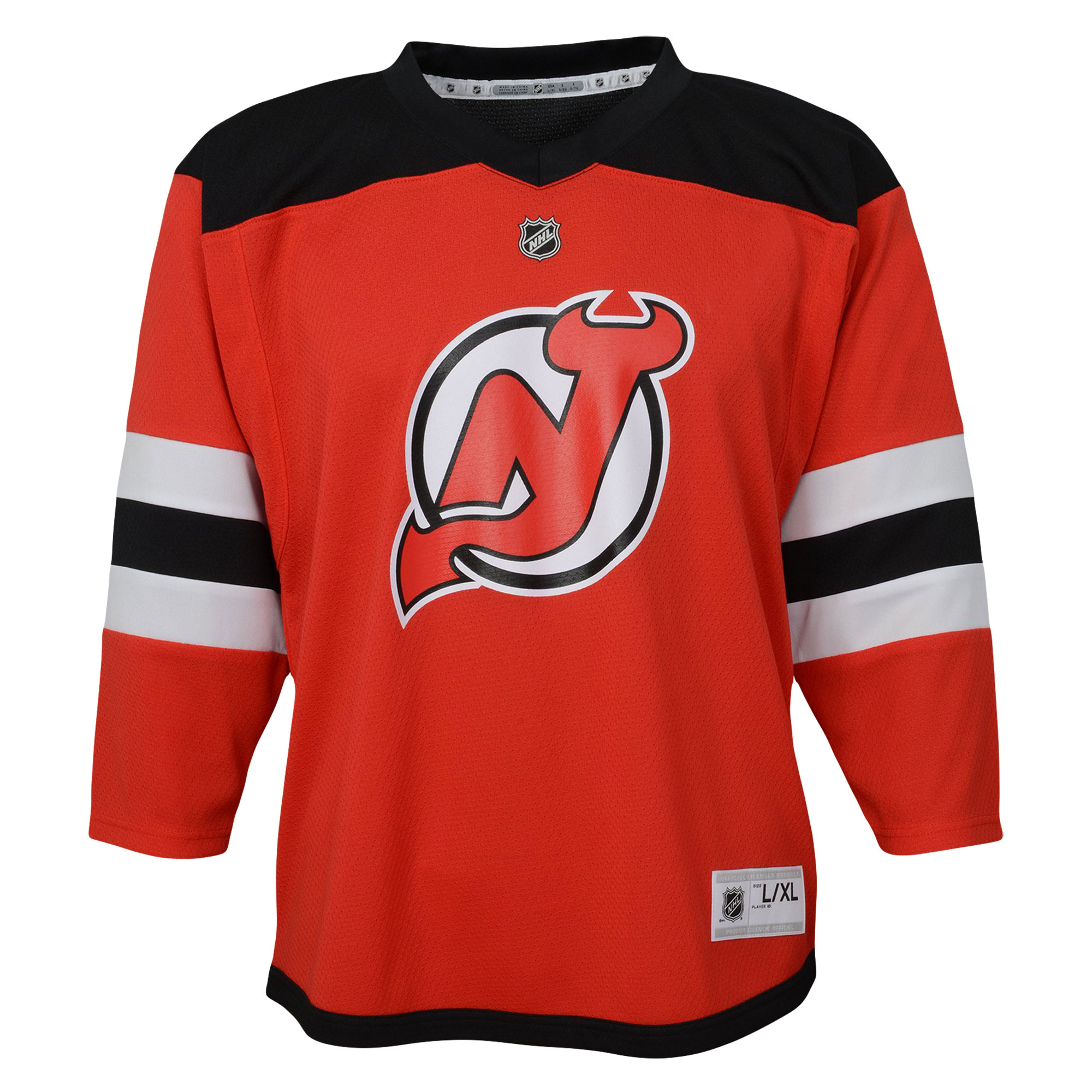 Jack Hughes New Jersey Devils Preschool Home Replica Player Jersey - Red - angle 2