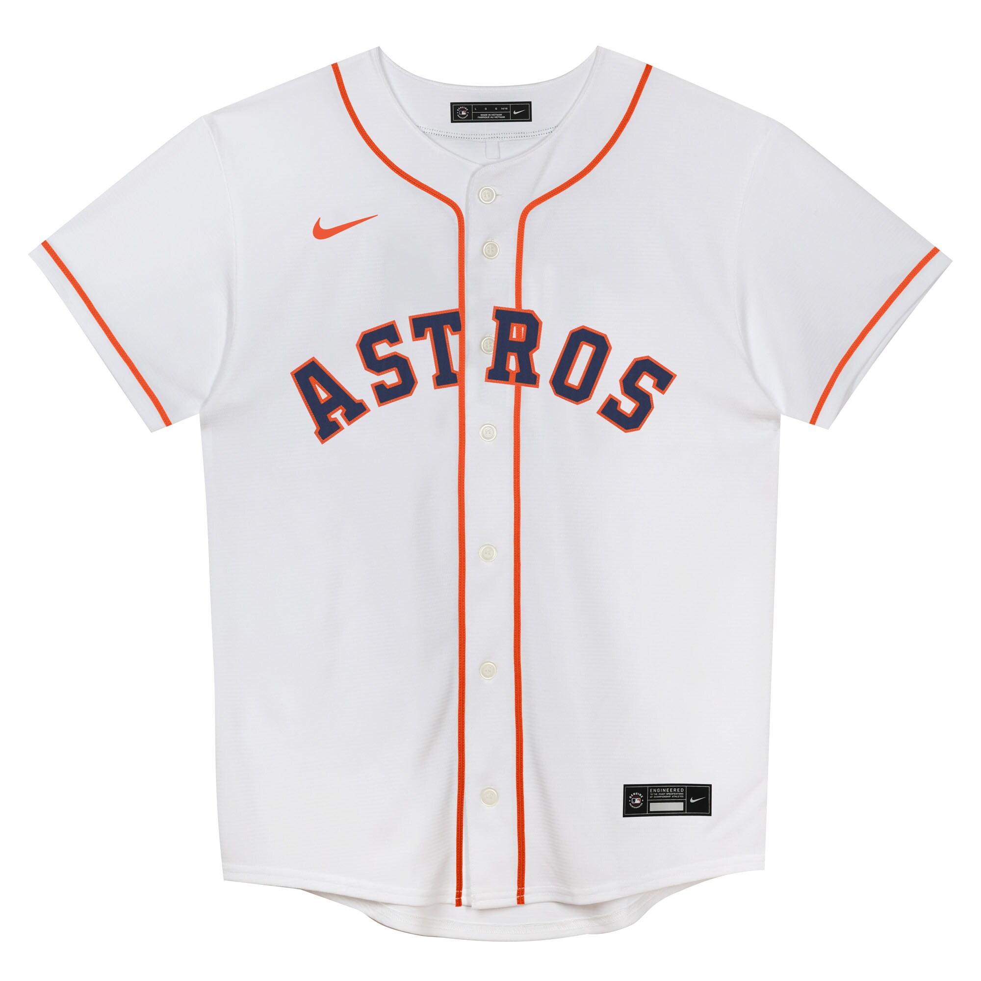 Jose Altuve #27 Houston Astros Preschool Home Replica Jersey - White - angle 4
