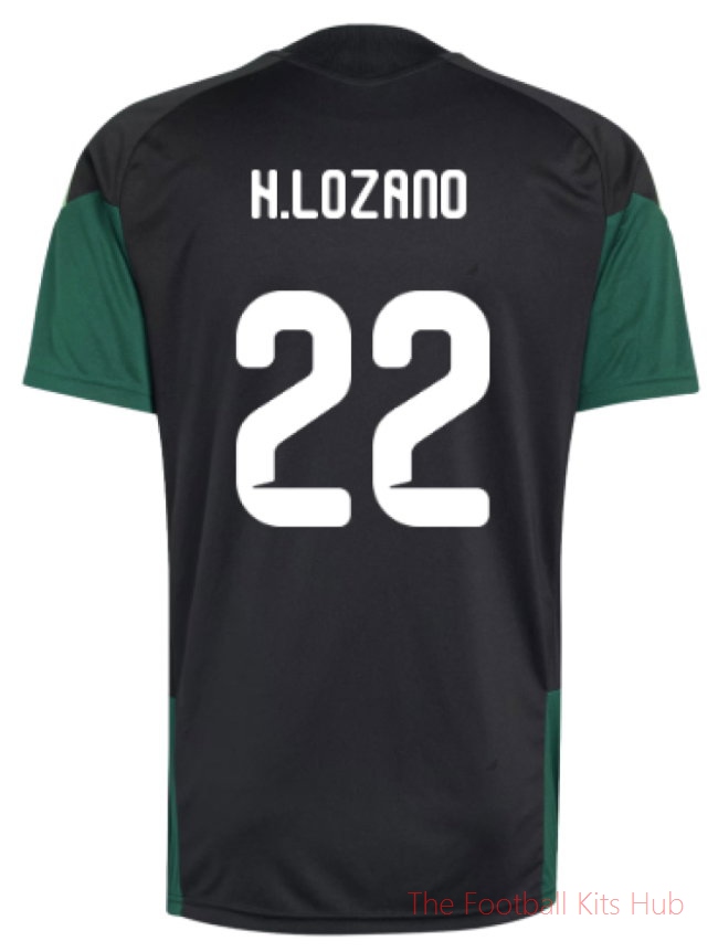 2026/27 Mexico Training Jersey (Black) (H.Lozano 22)