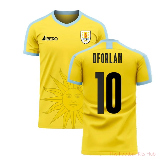 Uruguay 2025/26 Away Football Kit (Libero) (D FORLAN 10)