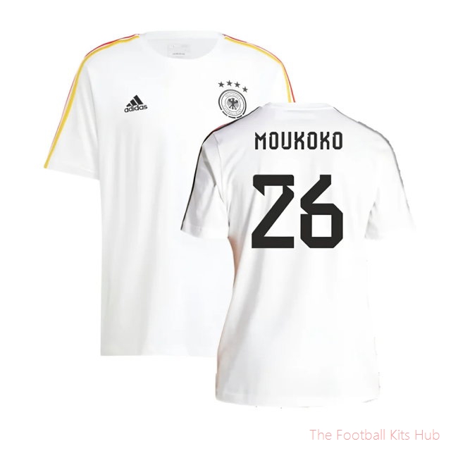 2024/25 Germany 3S DNA Tee (White) (Moukoko 26)