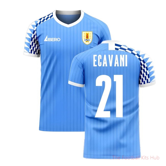 Uruguay 2025/26 Home Football Kit (Libero) (E CAVANI 21)