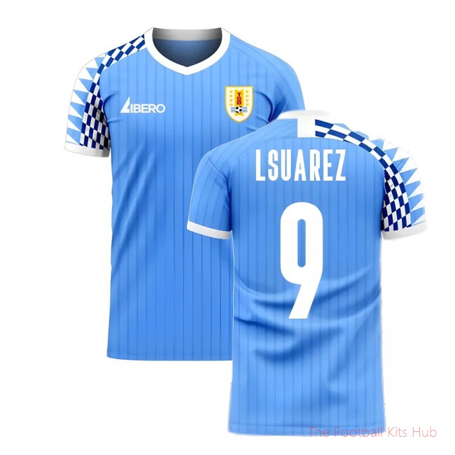 Uruguay 2025/26 Home Football Kit (Libero) (L SUAREZ 9)