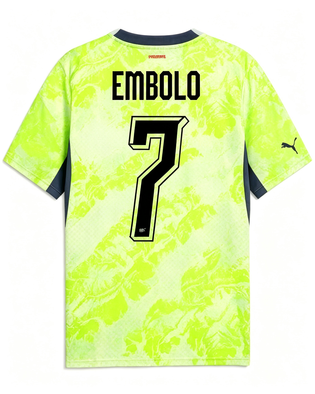 2026 World Cup Switzerland Breel Embolo #7 Neon Green Away Jersey Jersey