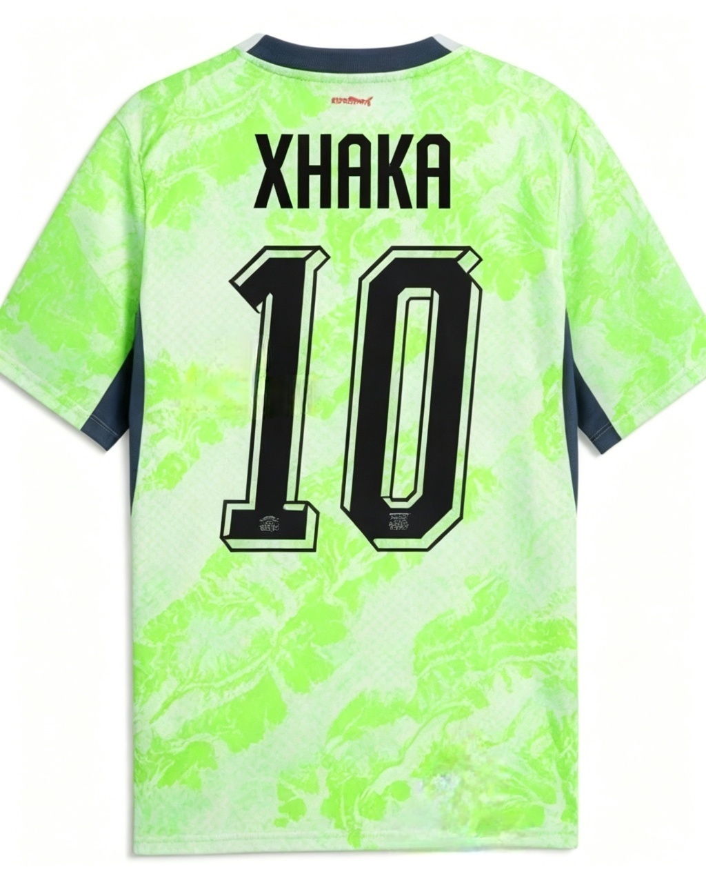 2026 World Cup Switzerland Granit Xhaka #10 Neon Green Away Jersey Jersey