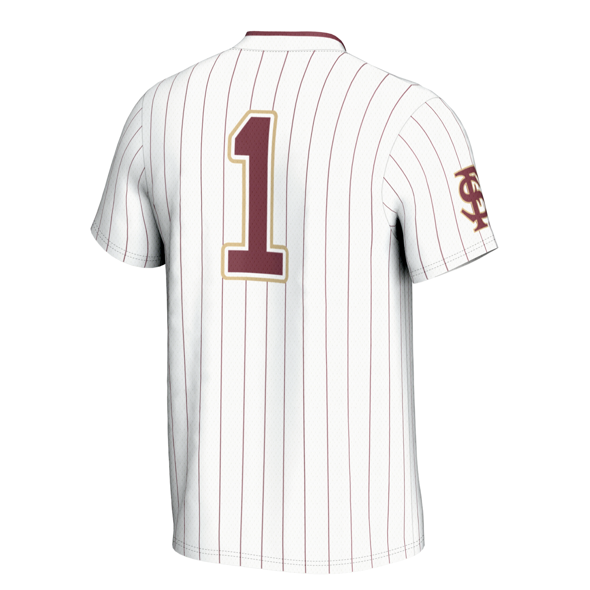Florida State Seminoles GameDay Greats Unisex Lightweight Softball Jersey - White - angle 3