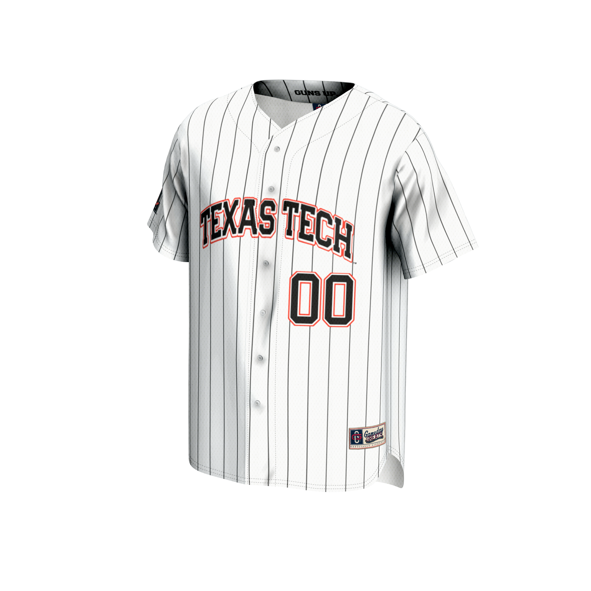 Texas Tech Red Raiders GameDay Greats Youth NIL Pick-A-Player Baseball Lightweight Jersey - White - angle 4