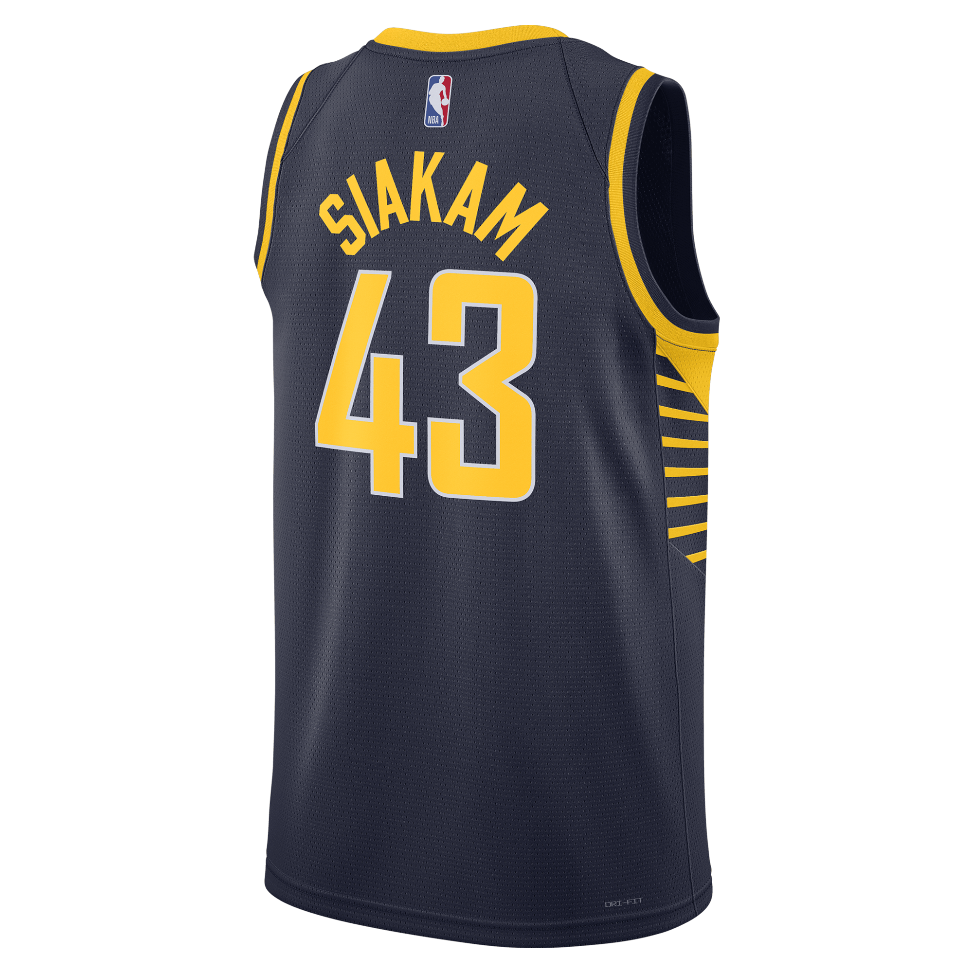 Pascal Siakam Indiana Pacers Unisex Swingman Jersey - Icon Edition - Navy - angle 6