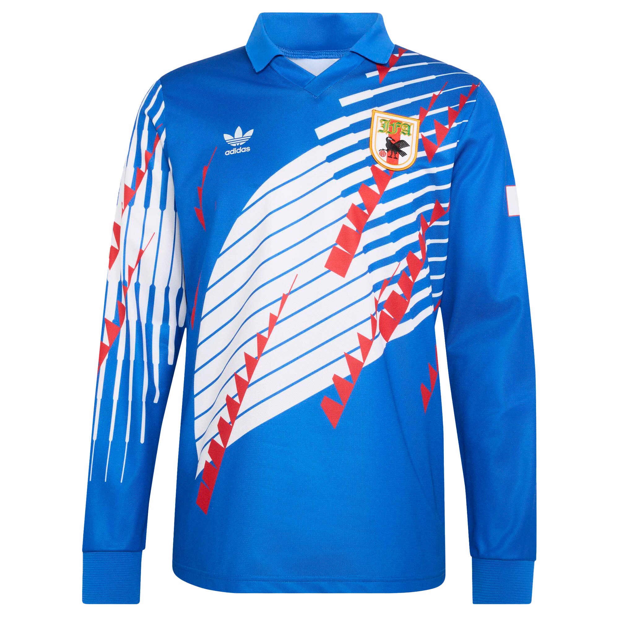 Japan National Team 1993 Bringback Replica Long Sleeve Jersey - Blue/White - angle 8