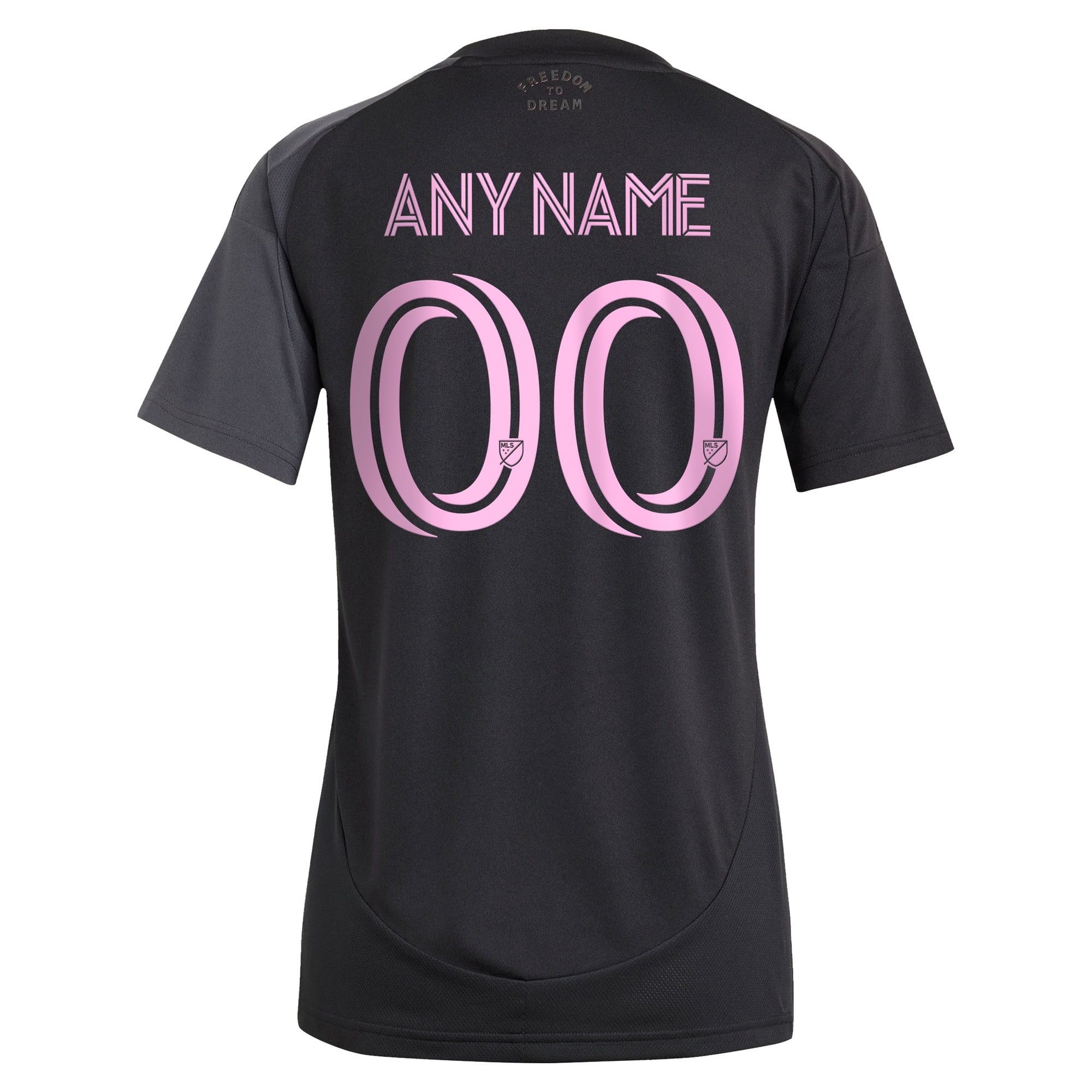 Inter Miami CF Women's 2025 The Fortitude Kit Replica Custom Jersey - Black - angle 5