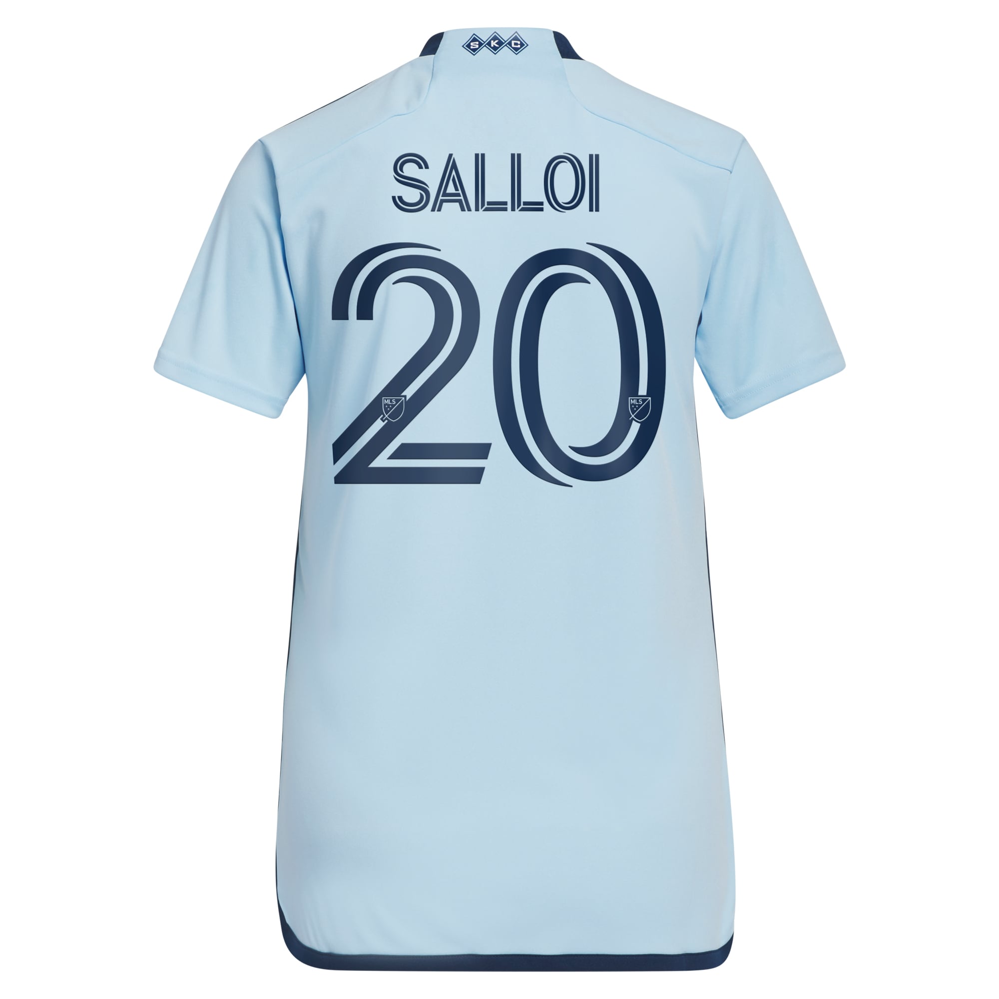 Daniel Salloi Sporting Kansas City Women's 2023 Hoops 4.0 Replica Player Jersey - Light Blue - angle 5