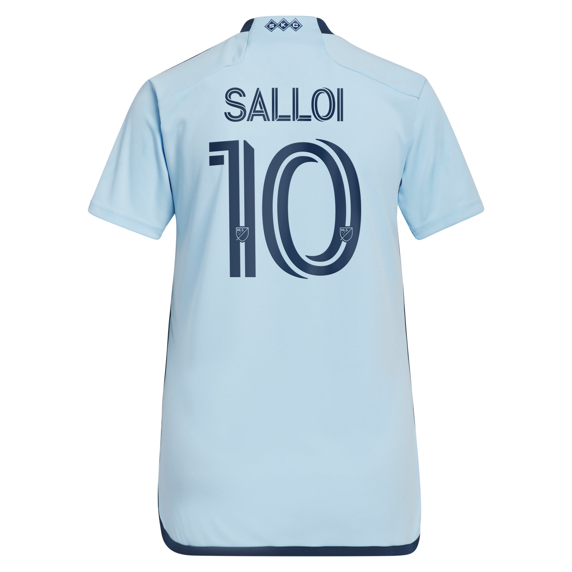 Daniel Salloi Sporting Kansas City Women's 2024 Hoops 4.0 Replica Player Jersey - Light Blue - angle 5