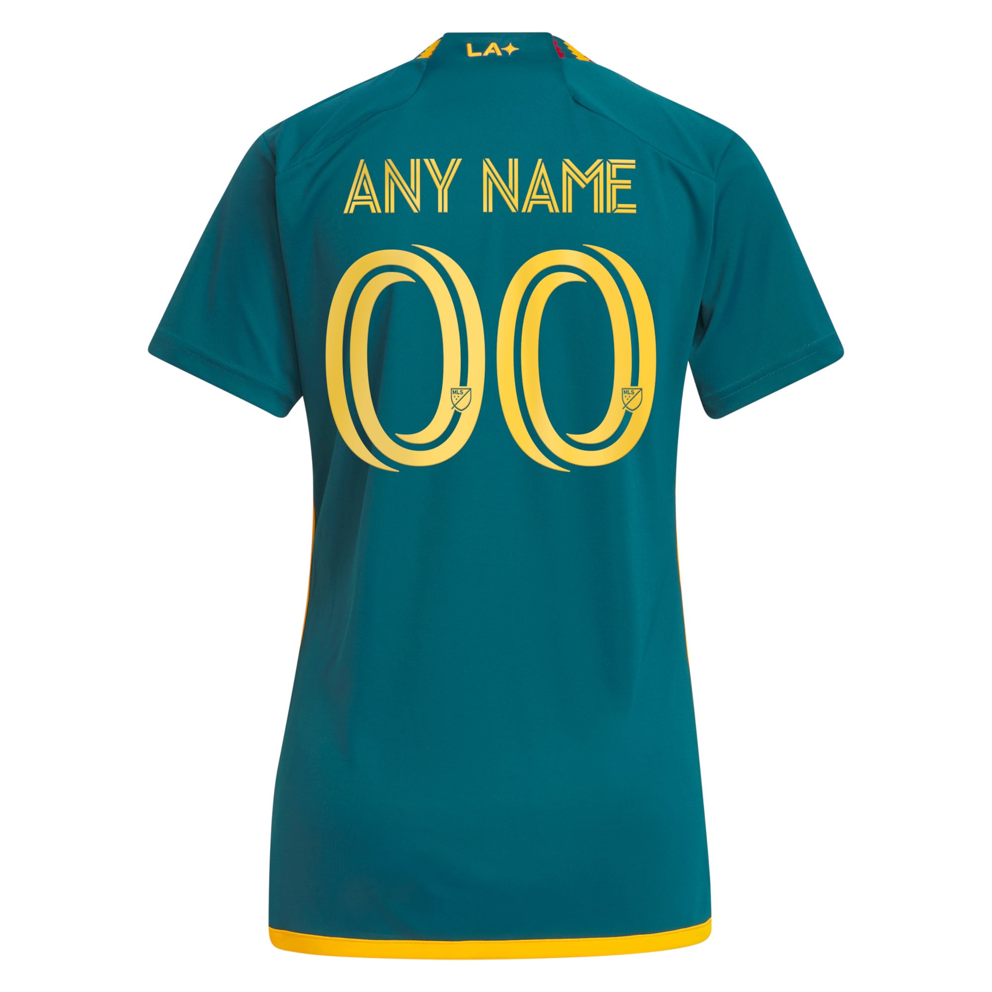 LA Galaxy Women's 2023 LA Kit Replica Custom Jersey - Green - angle 5