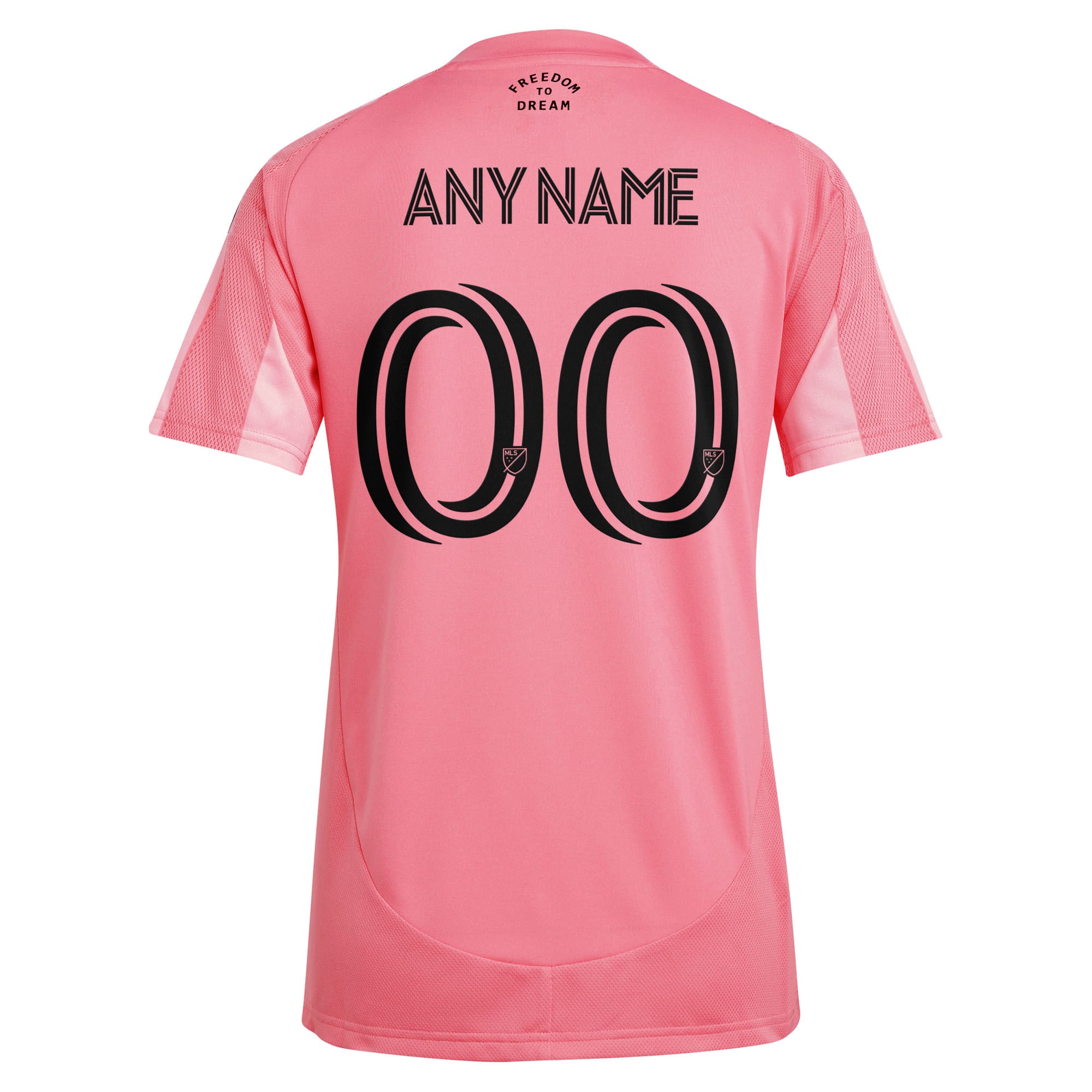 Inter Miami CF Women's 2025 Euforia Replica Custom Jersey - Light Pink - angle 5