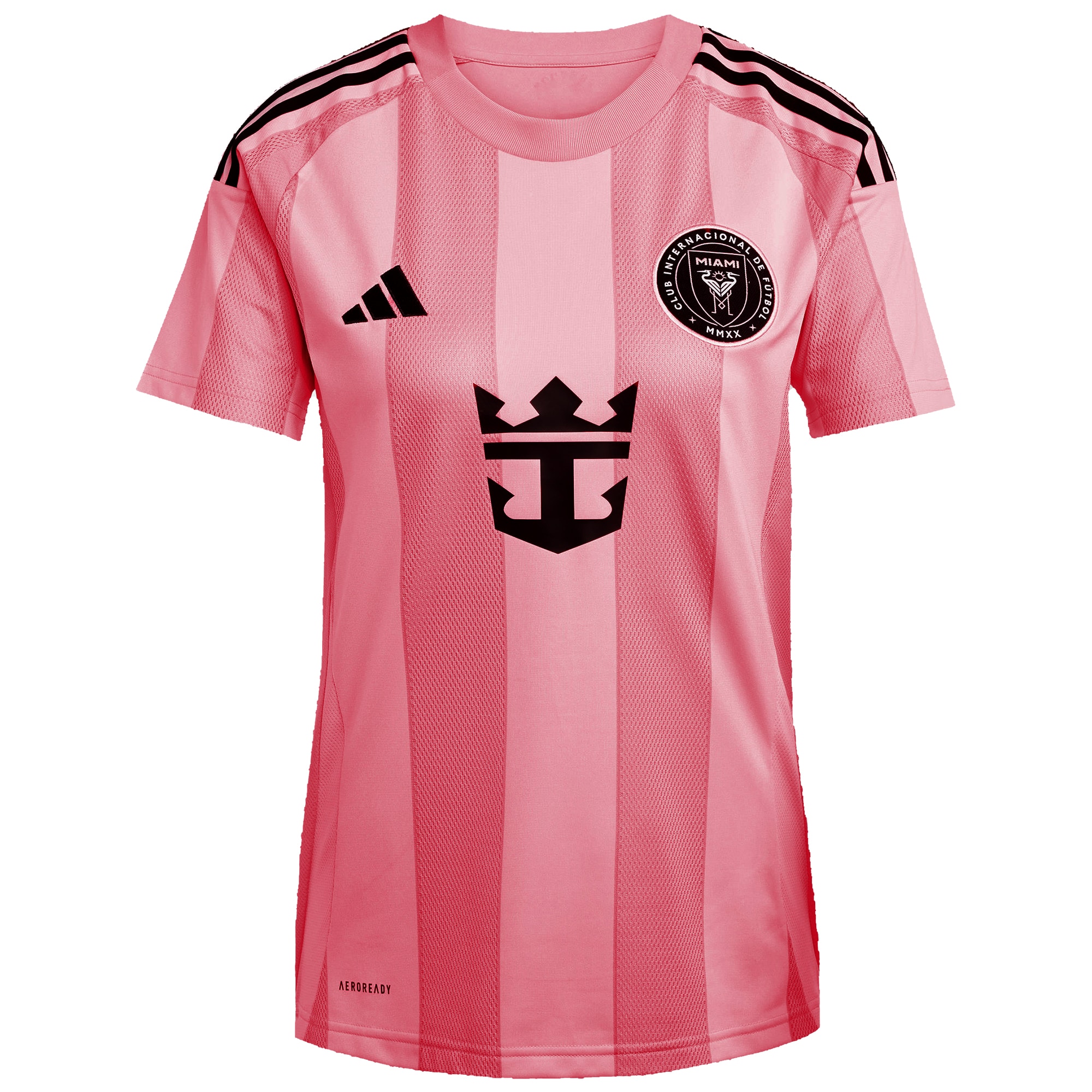 Lionel Messi #10 Inter Miami CF Women's 2025 Euforia Replica Player Jersey - Light Pink - angle 4