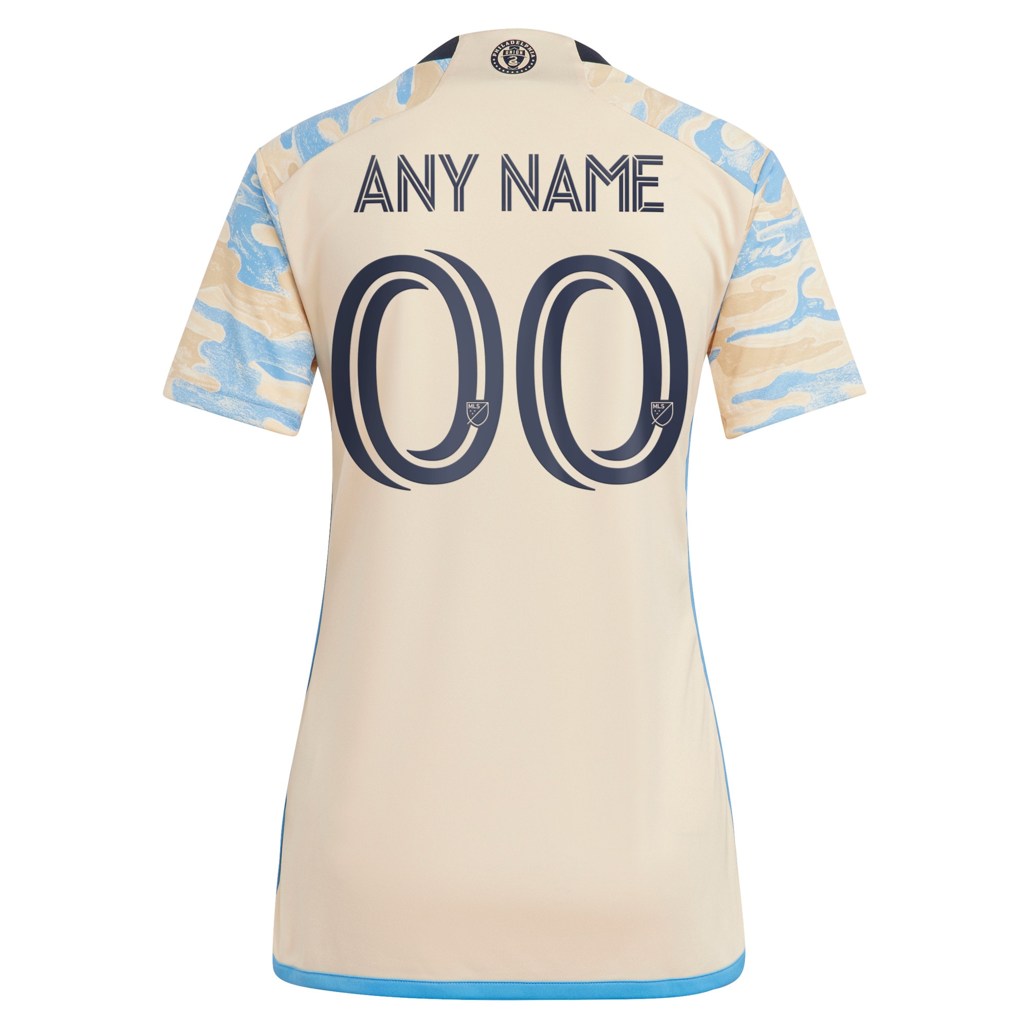 Philadelphia Union Women's 2023 For Philly Replica Custom Jersey - Tan - angle 5