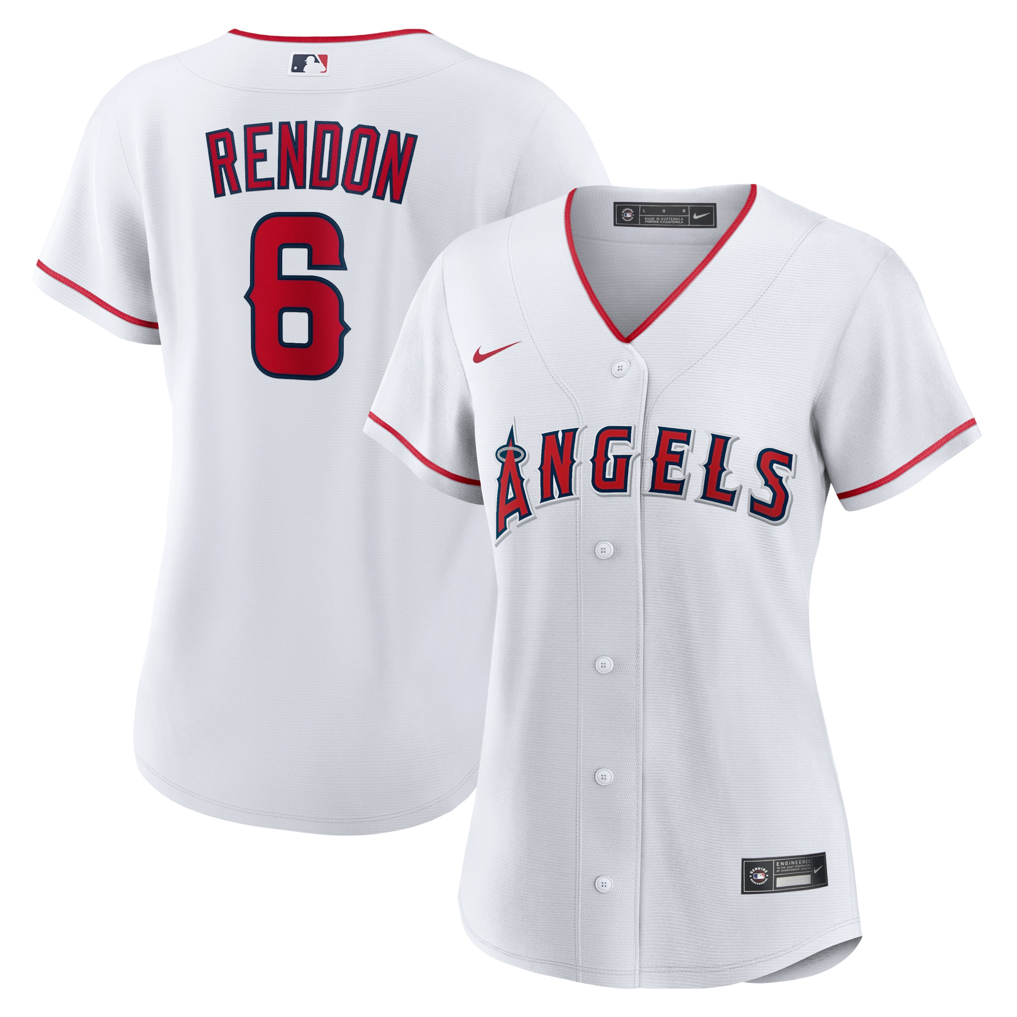 Youth Anthony Rendon Los Angeles Angels Women's Home Replica Player Jersey - White | FanWearStyle