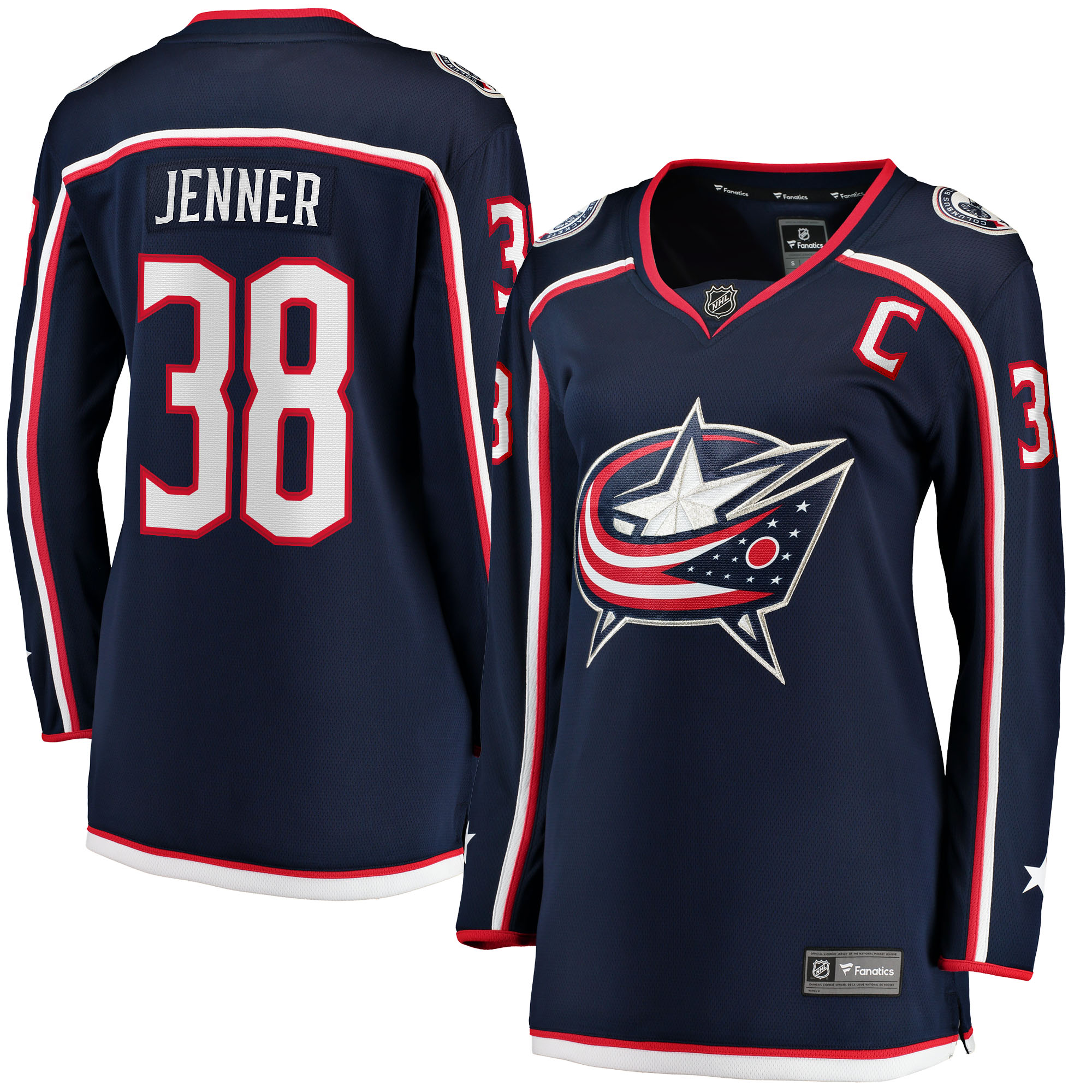 Boone Jenner Columbus Blue Jackets Home NHL Jersey - Navy | FanWearStyle