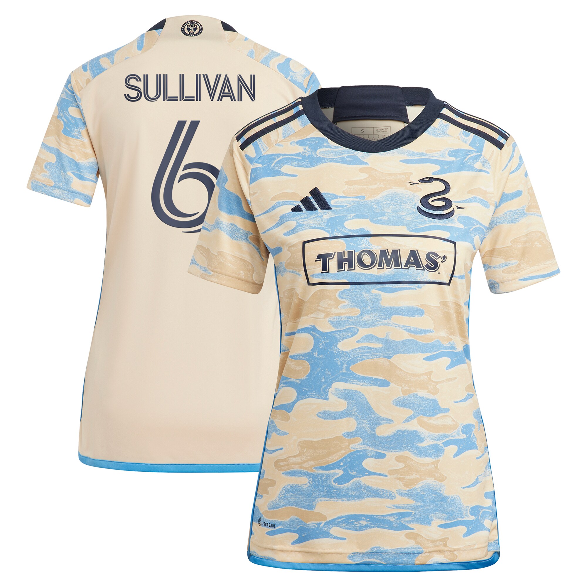 Cavan Sullivan Philadelphia Union Women's 2024 Replica Secondary Jersey - Tan - angle 3