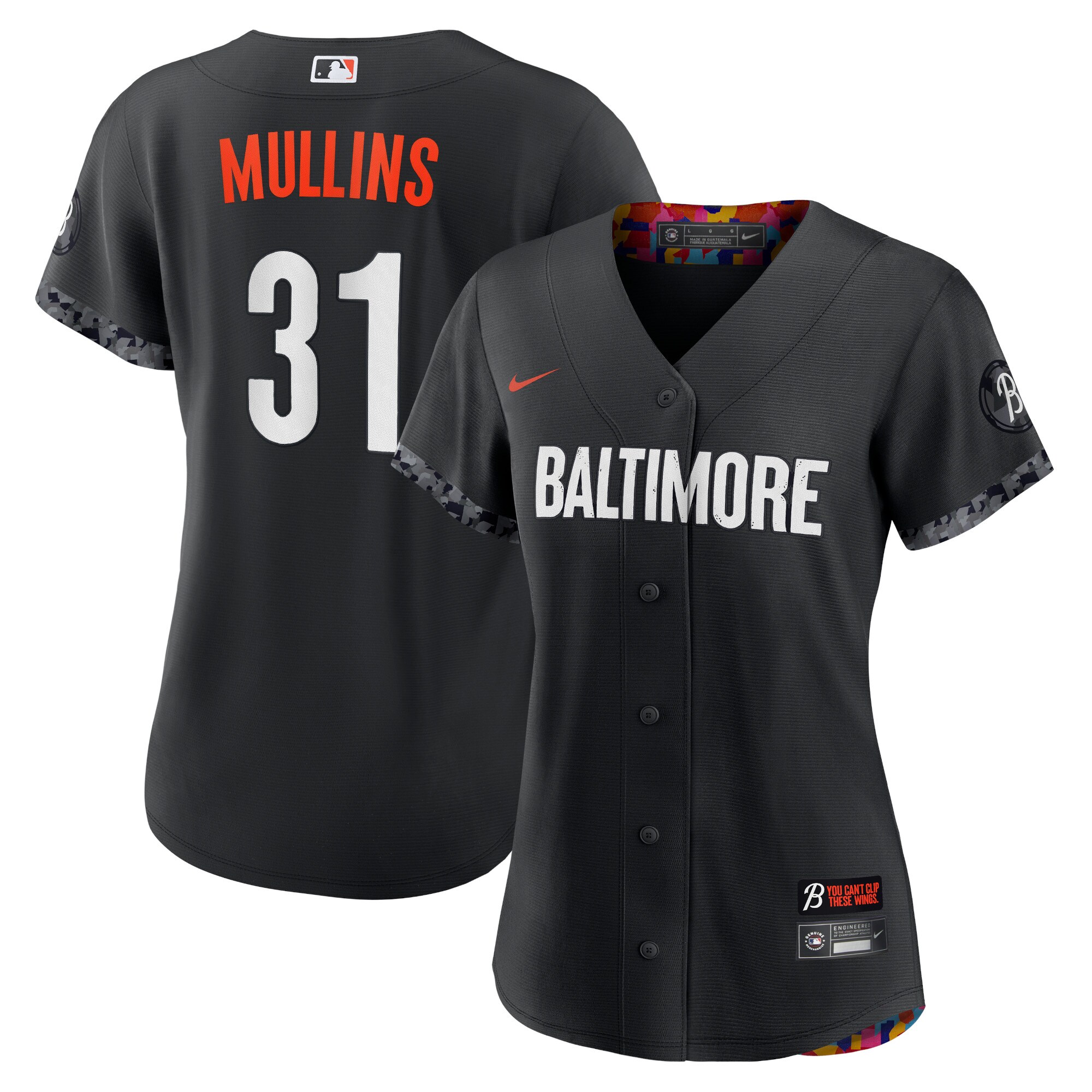 Cedric Mullins Baltimore Orioles Women's City Connect Replica Player Jersey - Black - angle 2