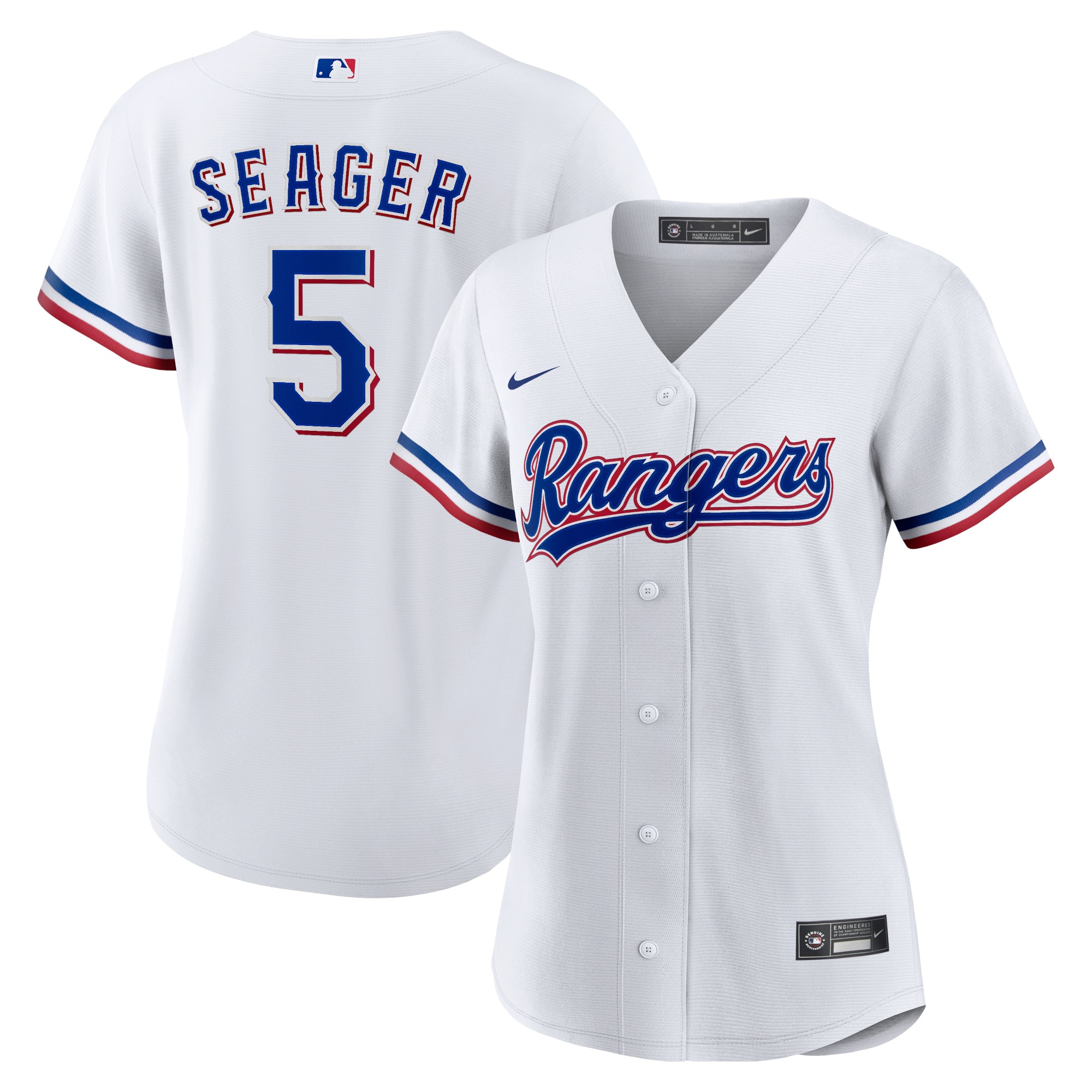 Youth Corey Seager Texas Rangers Women's Home Replica Player Jersey - White | FanWearStyle