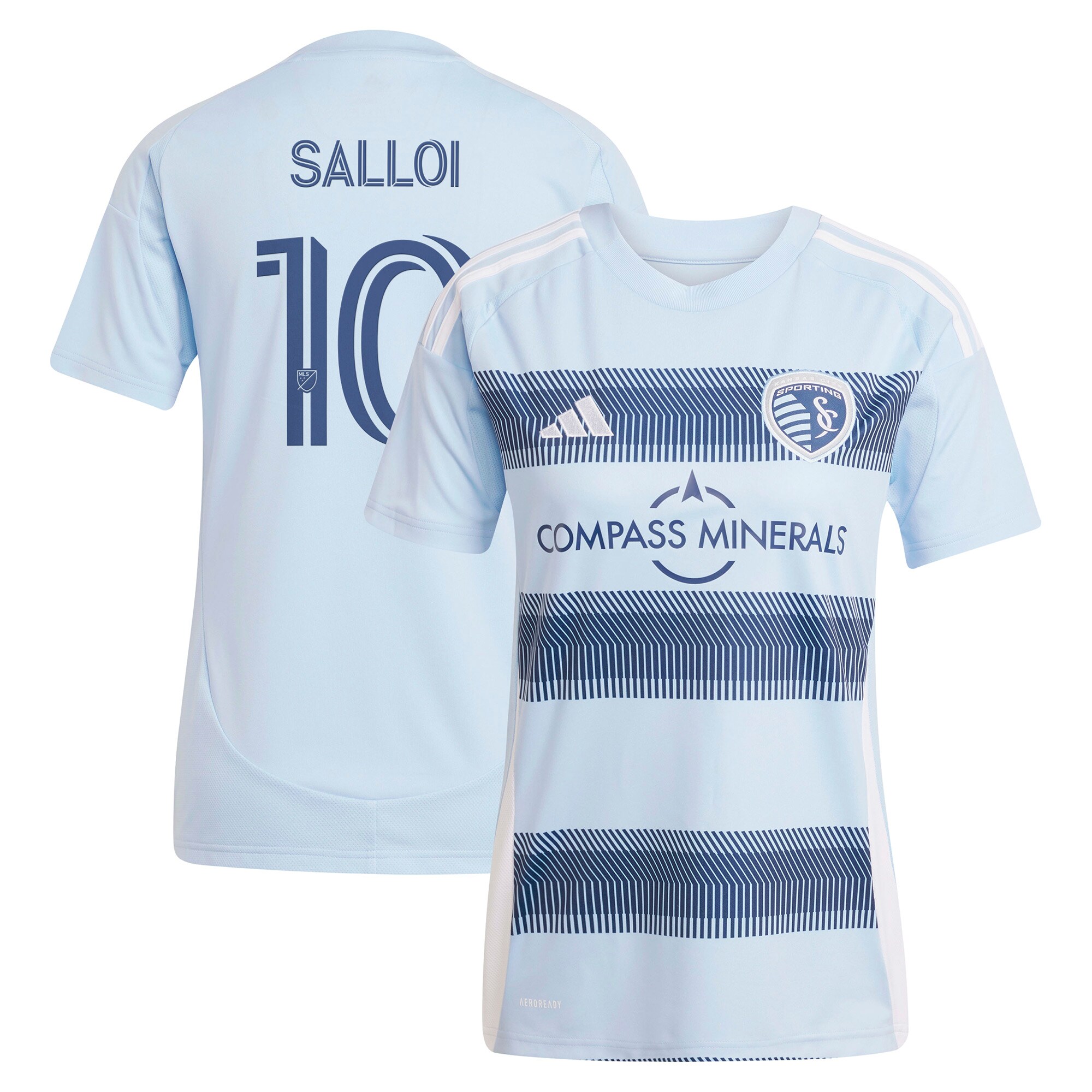 Daniel Salloi Sporting Kansas City Women's 2025 One KC Replica Player Jersey - Light Blue - angle 3